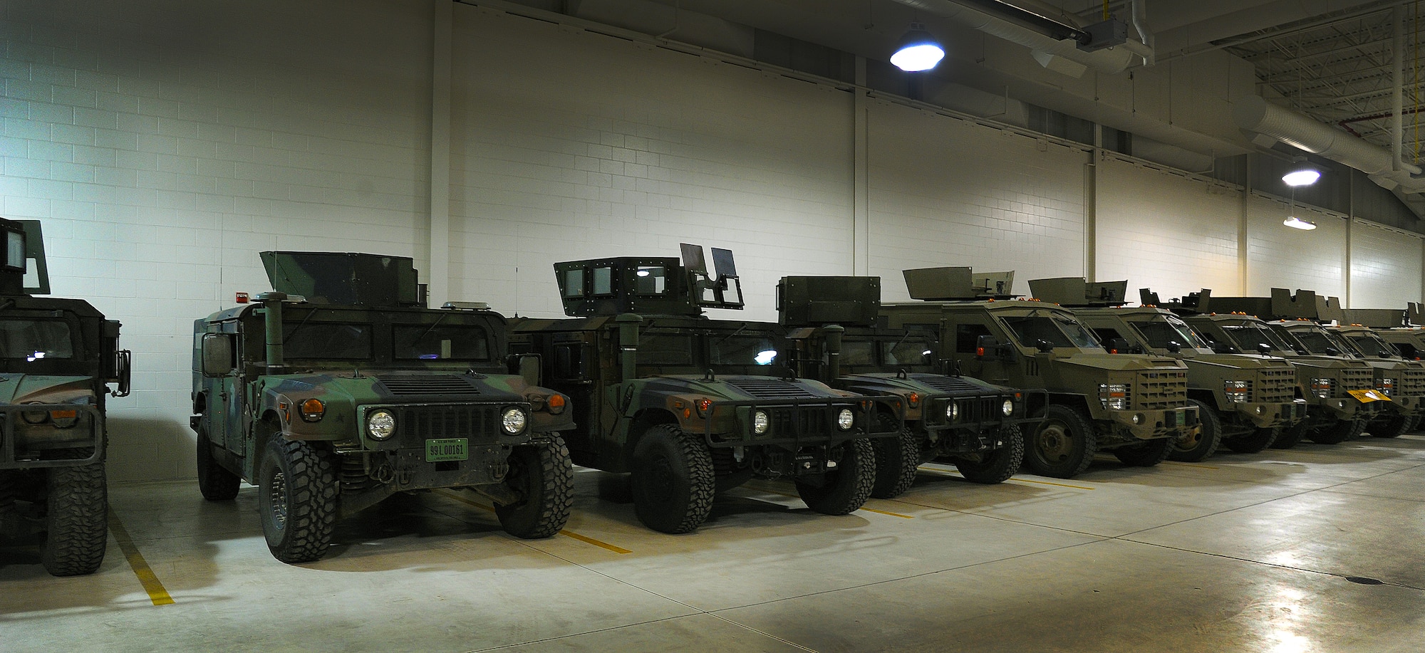 MINOT AIR FORCE BASE, N.D. -- With the appropriate coordination, Team Minot was able to receive an additional 60 AM General Corporation M1165A1 Up-Armored Highly Mobile Multi Wheeled Vehicles (HMMWVs) this past year. With the new vehicles also came more than 40 upgrades to the models, designed to improve their reliability and safety in the field. The installation of the upgrades took approximately 6000 hours of manpower work by a six-man vehicle maintenance team, from the 5th Logistics Readiness Squadron, dedicated to the stand-up. (U.S. Air Force photo/Senior Airman Brittany Y. Auld)