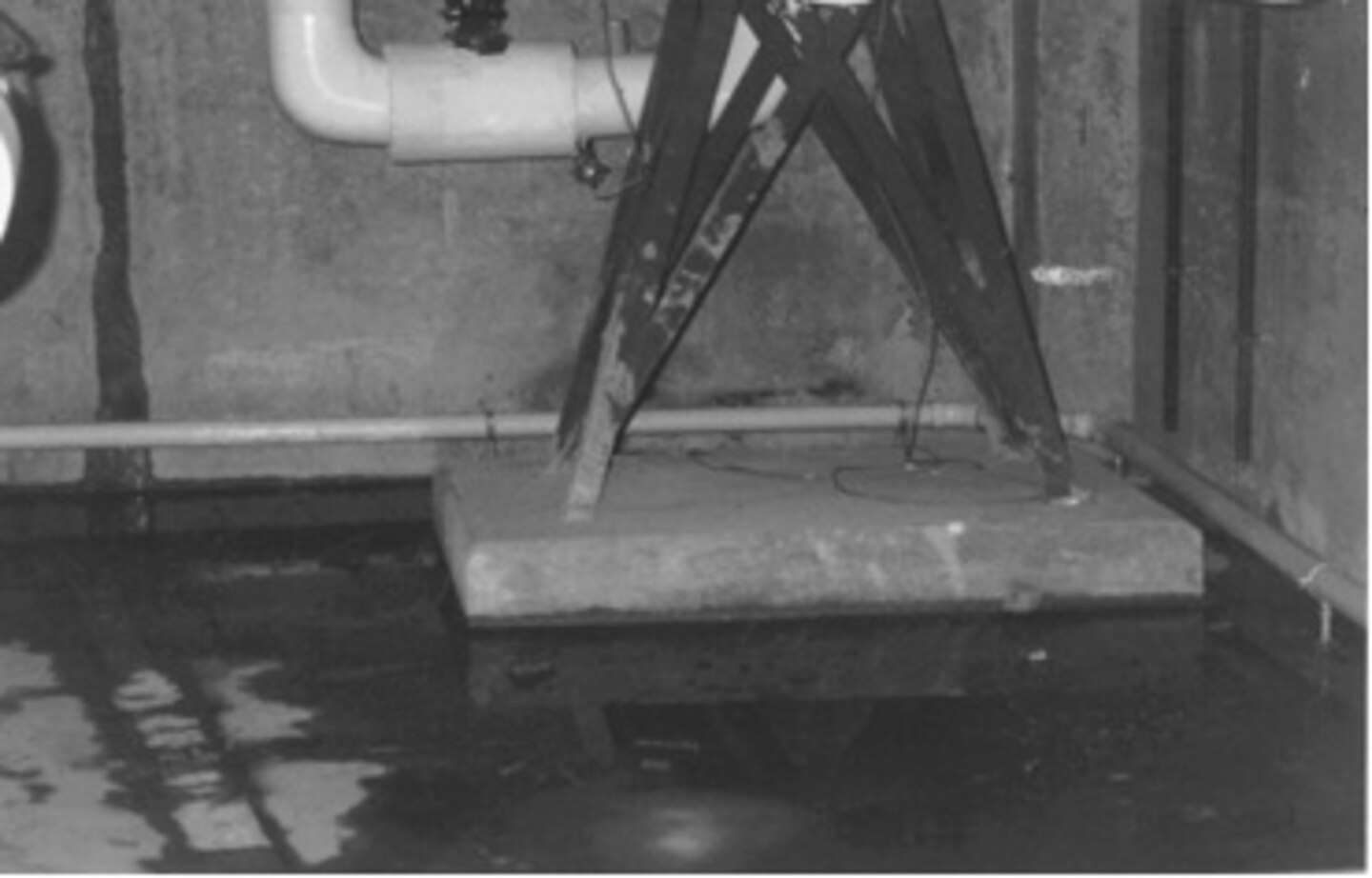 Wet basement before EOP Treatment