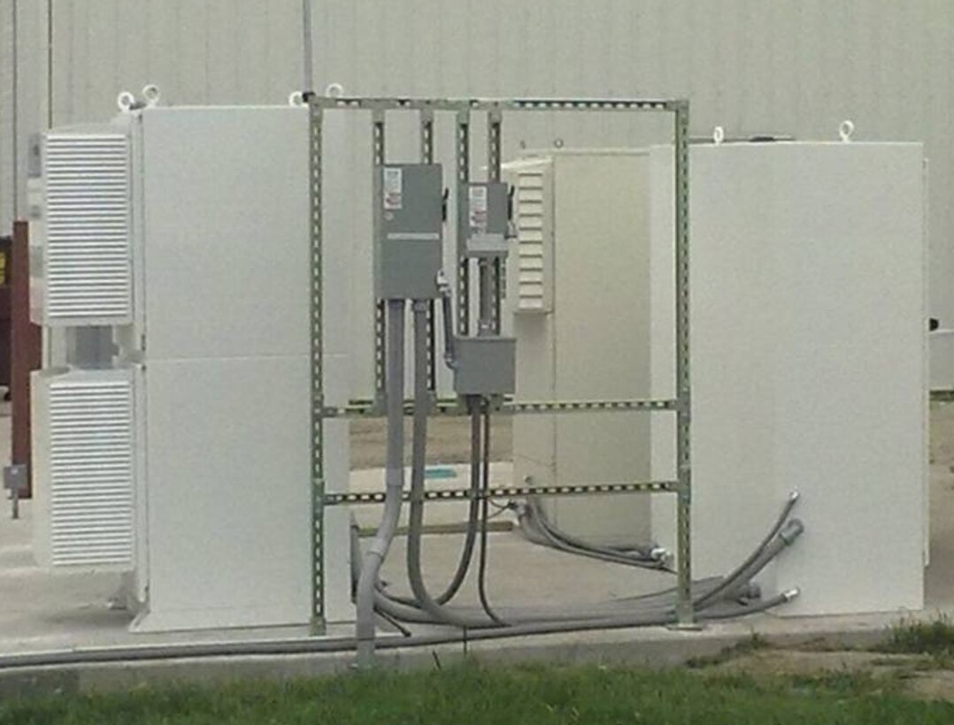 Fuel cell equipment installed at CERL in Champaign, Ill.
