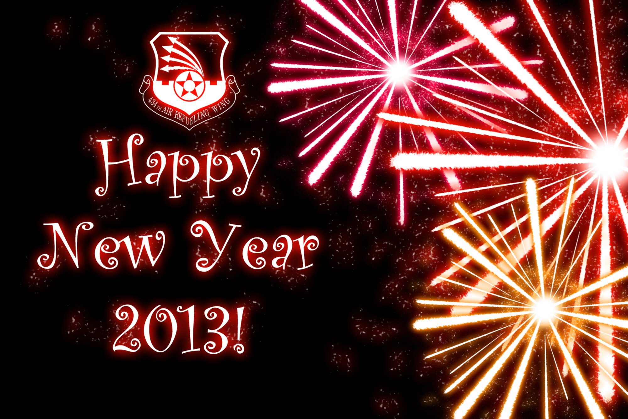 GRISSOM AIR RESERVE BASE, Ind. -- The men and women of Grissom wish everyone a happy New Year. For those celebrating, please remember to be safe and if drinking, use a designated driver. (U.S. Air Force graphic/Senior Airman Damon Kasberg)
