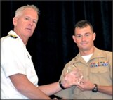Capt Regan receives award