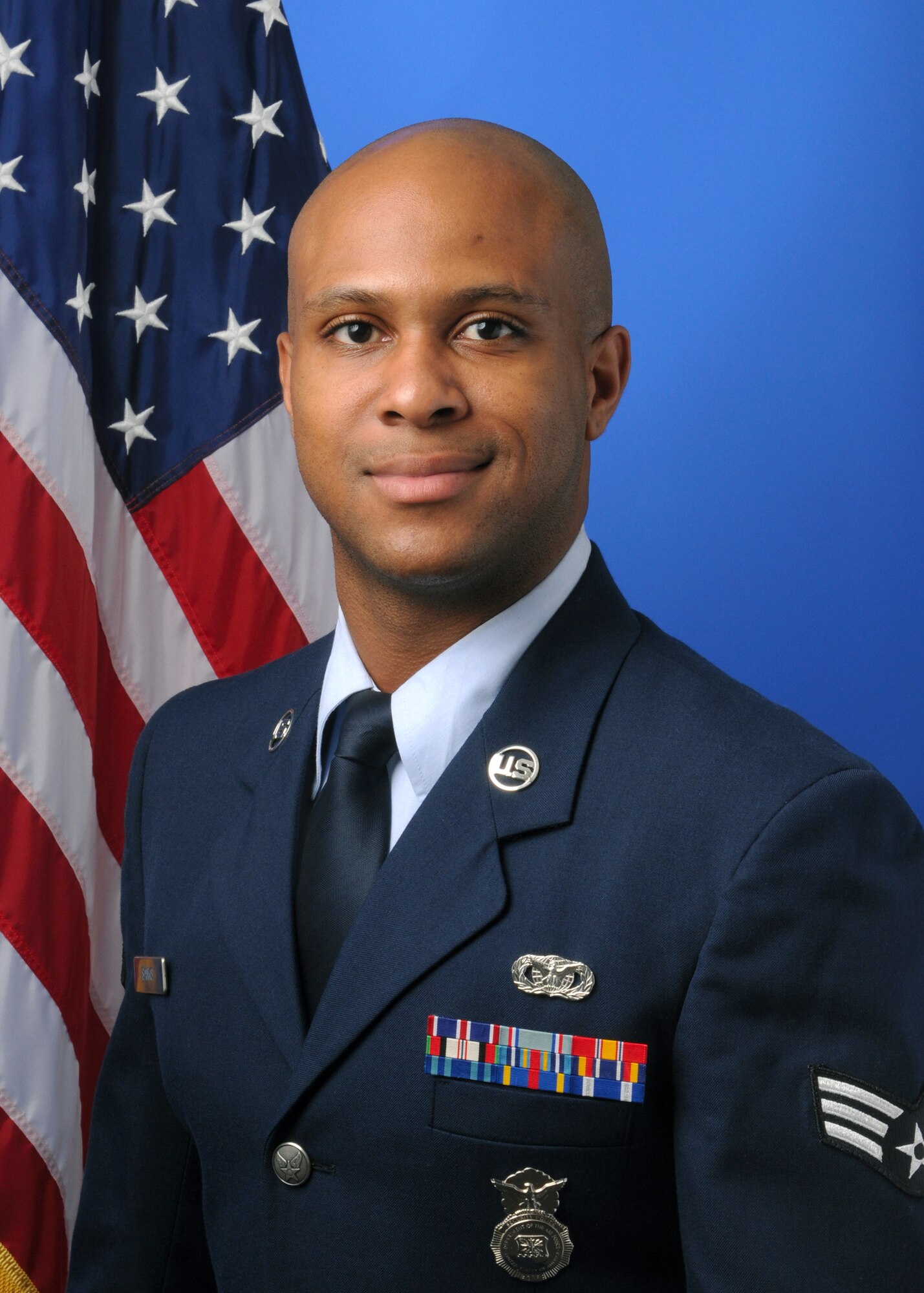 Senior Airman Angelo Banks, 81st Security Forces Squadron, is the 2011 Air Force Security Forces Support Staff Airman of the Year.  (U.S. Air Force photo)