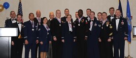 The 628th Air Base Wing Annual Awards Banquet was held Jan. 27 at the Charleston Club. This year’s winners pose with  Col. Richard McComb, Joint Base Charleston commander (right) and Capt. Ralph Ward, JB Charleston deputy commander (second from right), along with Chief Master Sgt. Jose LugoSantiago,  JB Charleston command chief (left) and Master Chief Petty Officer Billy Cady, JB Charleston – Weapons Station command chief (second from left). The winners are listed in the order they received their awards. 