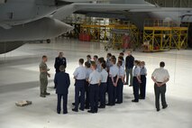 Air Force Reserve Staff Sgt. Nicholas J. Hudak, an aerospace propulsion specialist with the 910th Maintenance Squadron, leads a tour of the C-130H Hercules here Jan. 30 for cadets and staff of the Youngstown Air Reserve Station (YARS) Composite Squadron.  The unit is the local squadron for the Civil Air Patrol (CAP), the official Auxiliary of the US Air Force. For more information on the YARS Composite Squadron, go to http://www.youngstowncap.org/