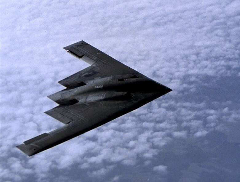 The B-2 Spirit is a multi-role bomber capable of delivering conventional nuclear munitions. (U.S. Air Force file photo)