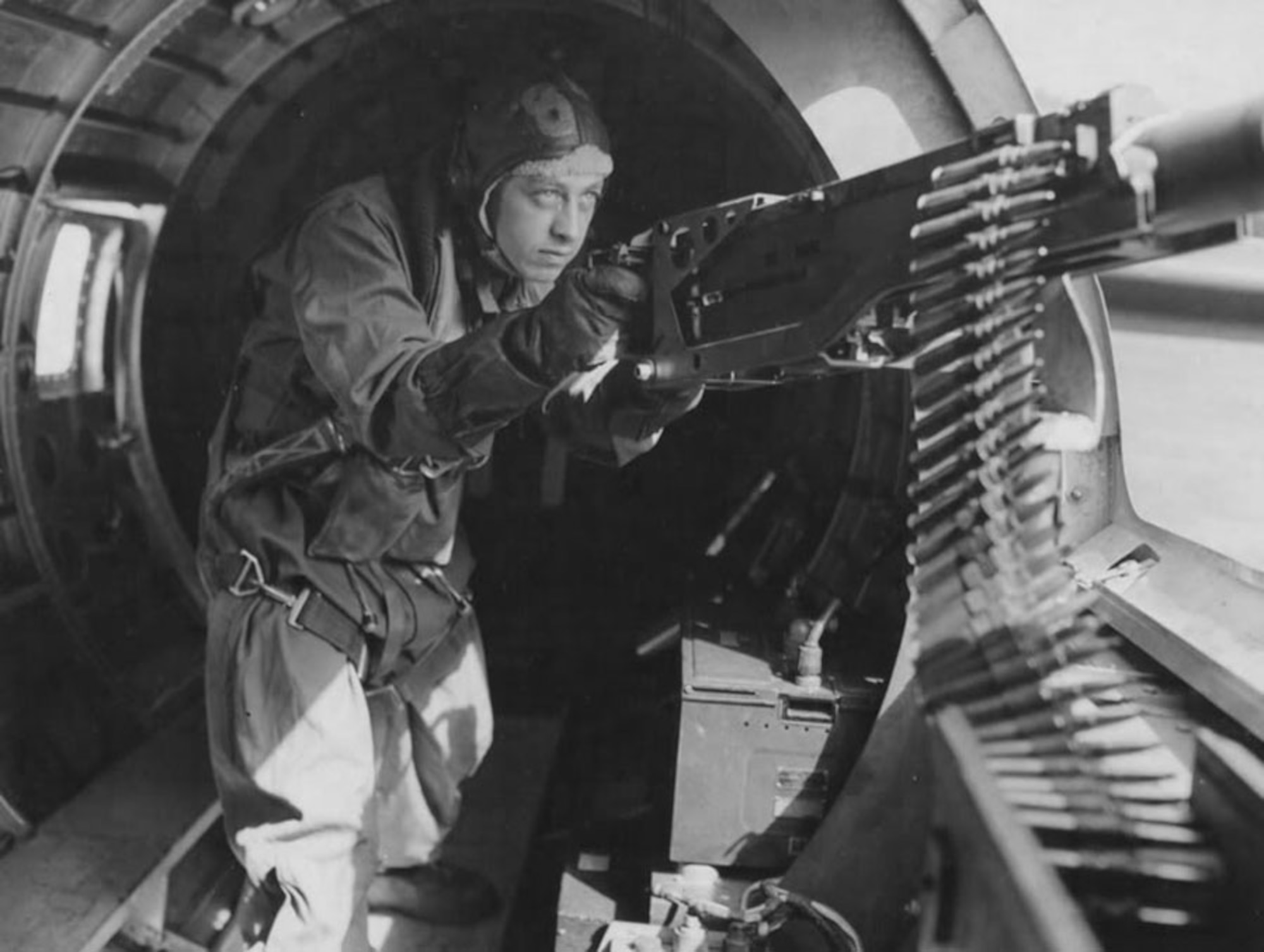 Maynard Smith, above, chose to be an aerial gunner because it was the quickest way to make rank. (U.S. Air Force file photo)