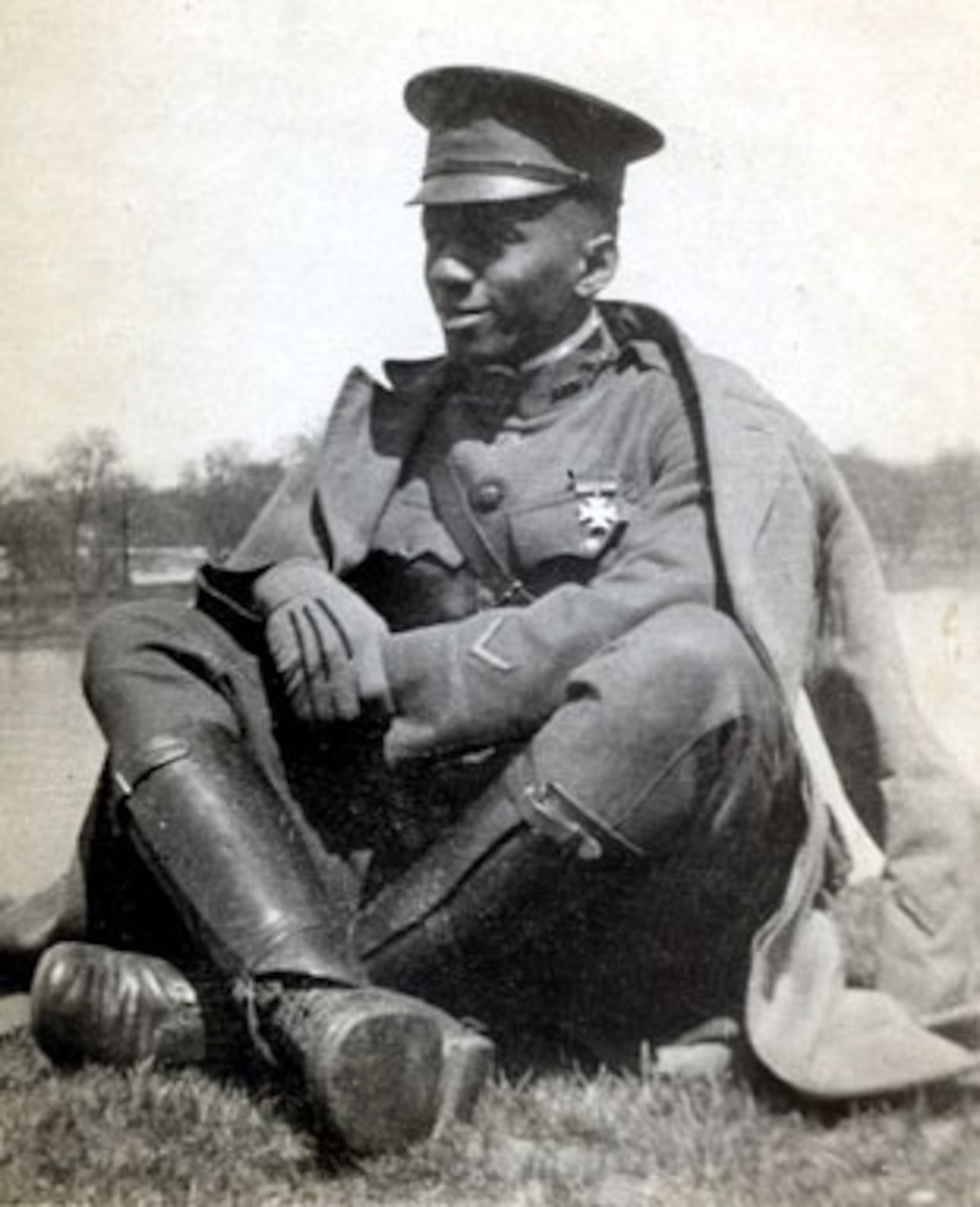 Lt. William J. Powell as an infantry officer during World War I.