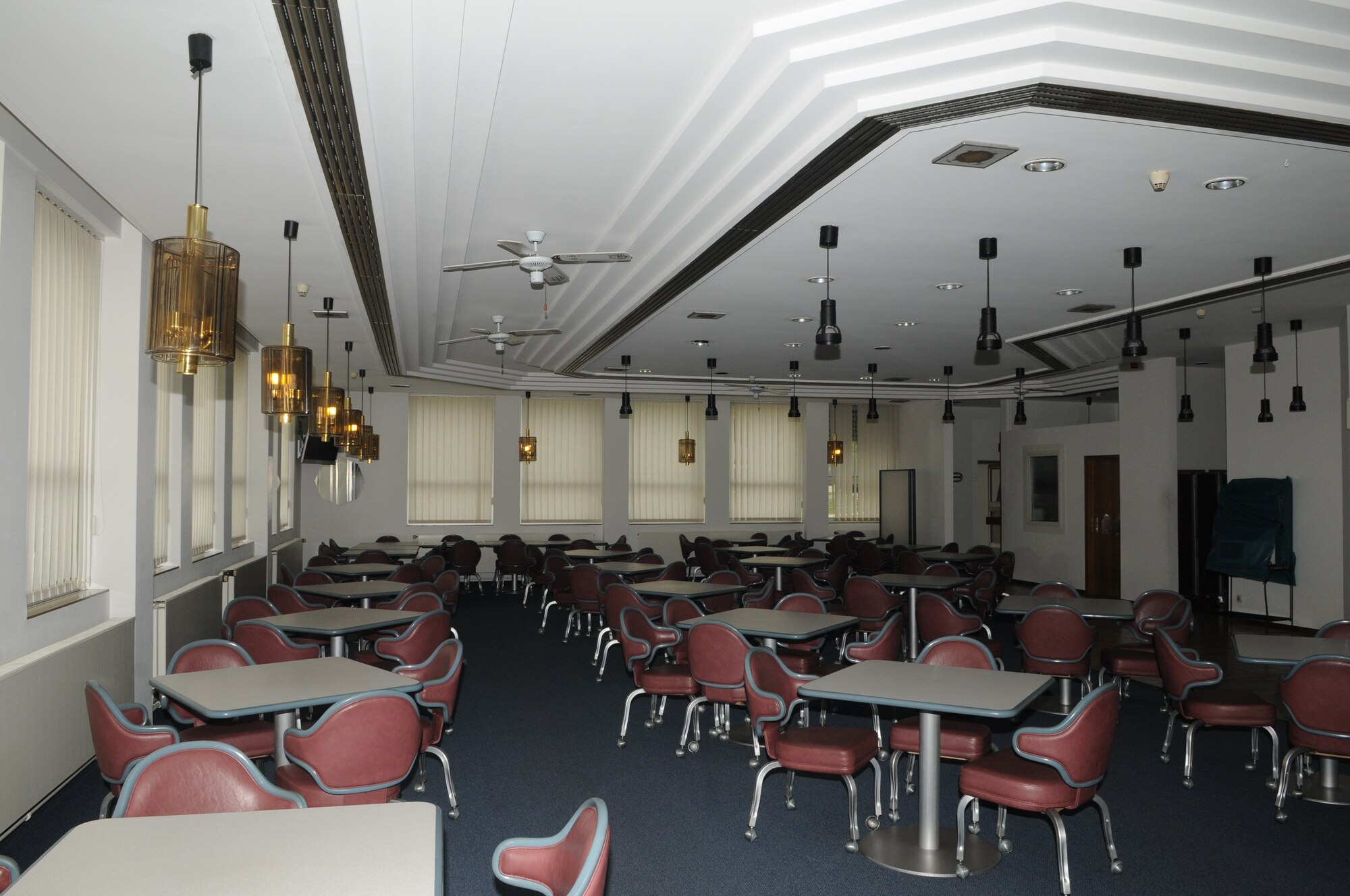 SPANGDAHLEM AIR BASE, Germany – The Mosel Dining Facility’s seating area here could fit 180 patrons before its closure in August 2010. When the facility closed for renovations to the cold-storage space, base engineers used the closure time to upgrade the serving line, foot-traffic pattern and seating area. Now, the DFAC has enough seating for 236 customers. (U.S. Air Force photo/Senior Airman Nick Wilson)