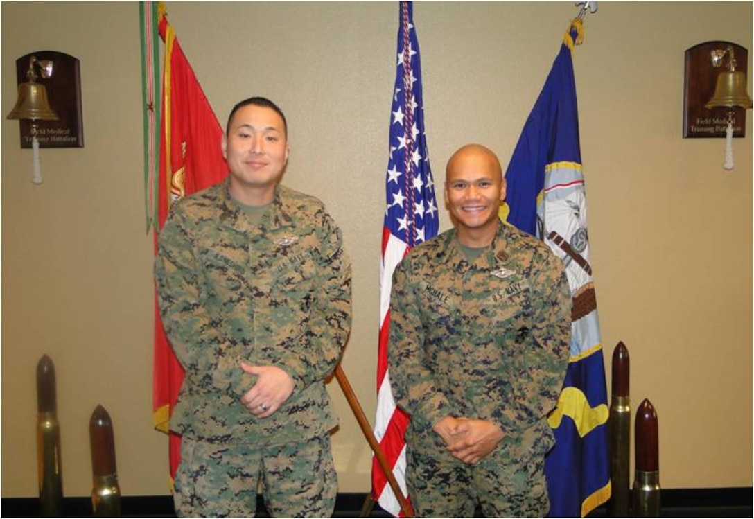SUICIDE PREVENTION OFFICERS. HMC KANESHIRO & HM1 McHALE
