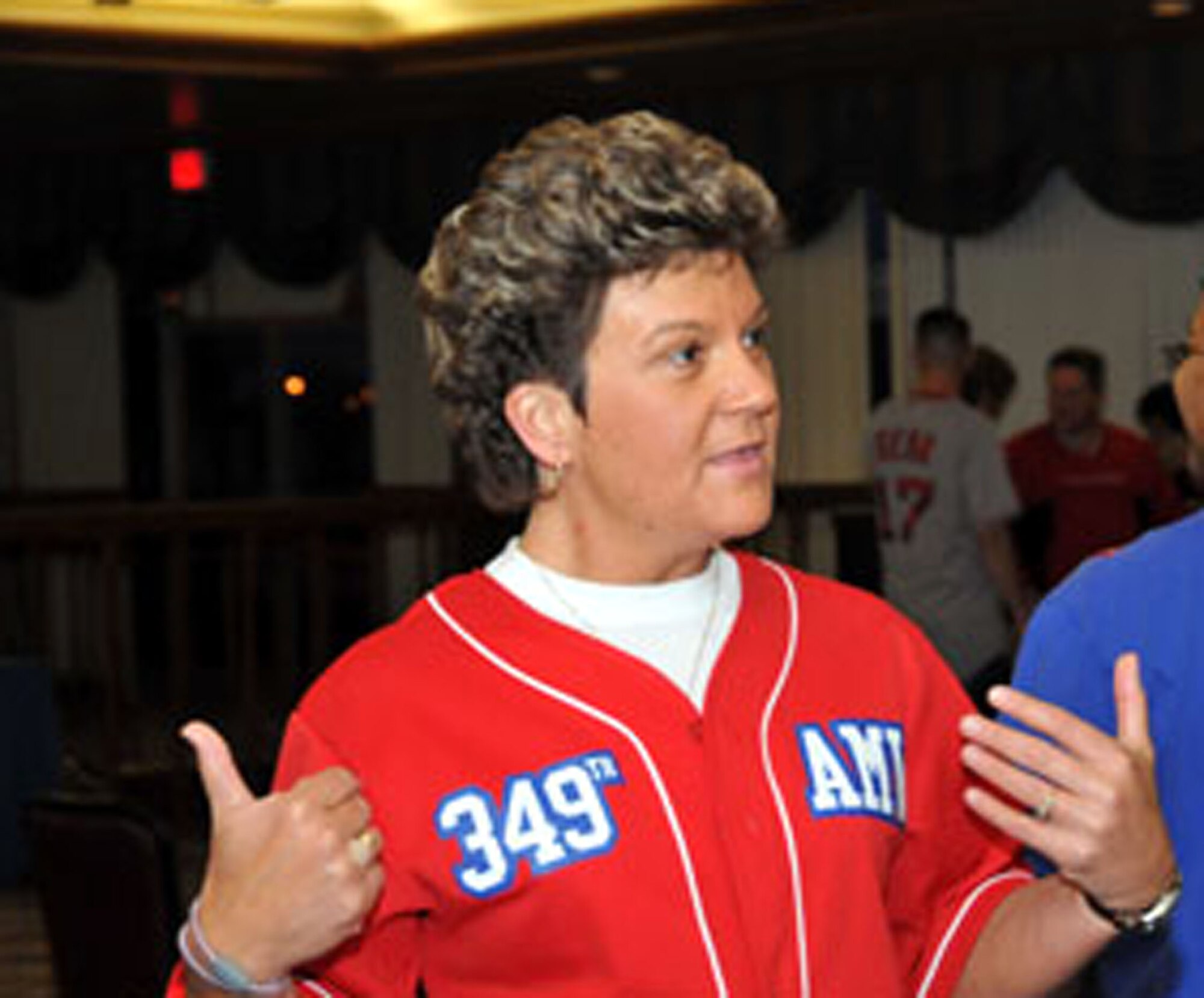 TRAVIS AIR FORCE BASE, Calif. -- Team Travis gave 349th Air Mobility Wing Command Chief Kathleen Buckner a grand send-off Jan. 21. Lt. Gen. Charles E. Stenner, Jr., chose the chief as the new Command Chief Master Sgt. for Air Force Reserve Command Dec. 23, 2011. (U.S. Air Force photo/Master Sgt. Robert Wade)