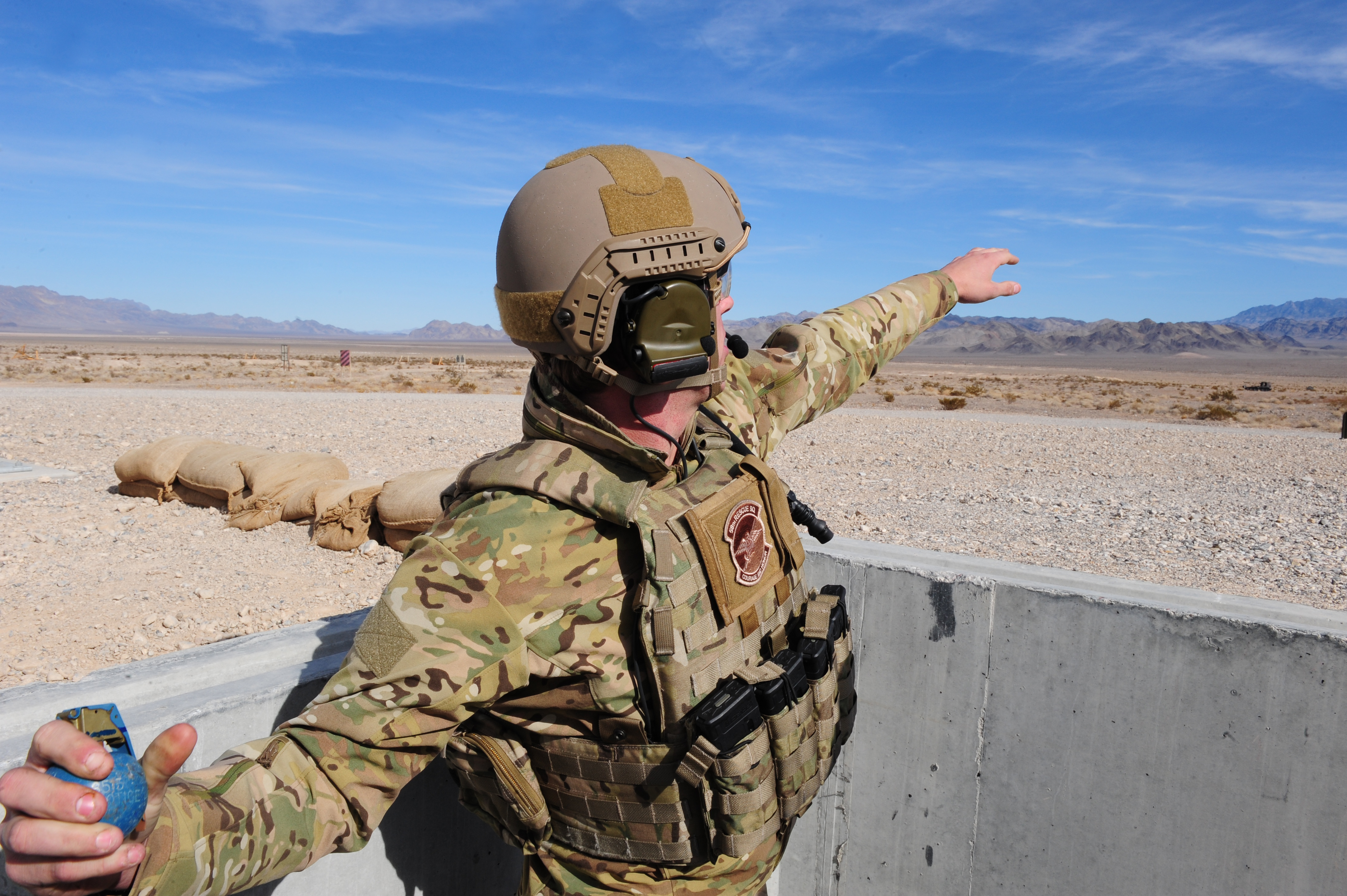 58 RQS pararescue grenade training
