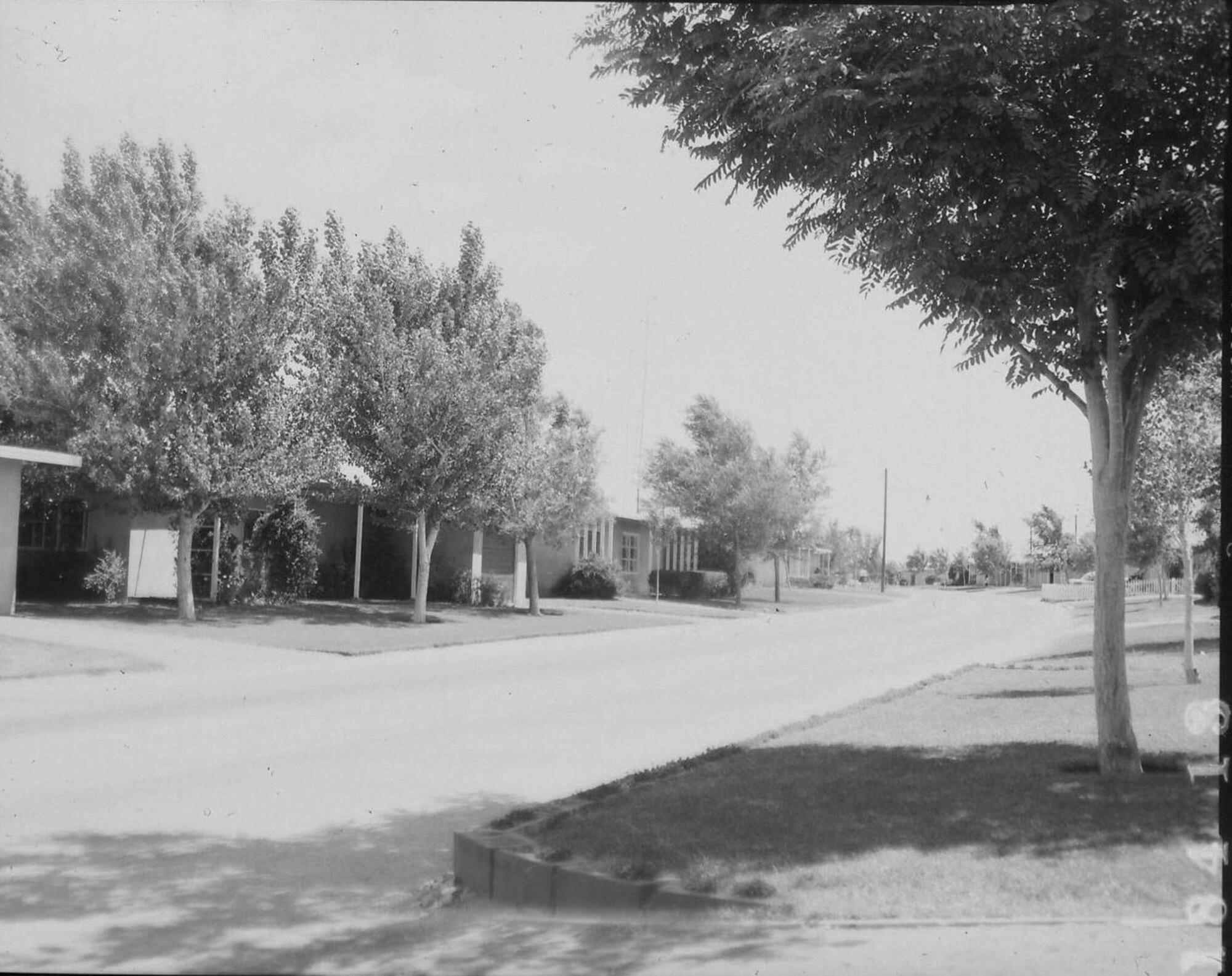 Houses in the Wherry Housing area at Edwards AFB, in the mid-1950s, having been completed and leased to military and civilian personnel in February 1951. (Courtesy Photo) 
