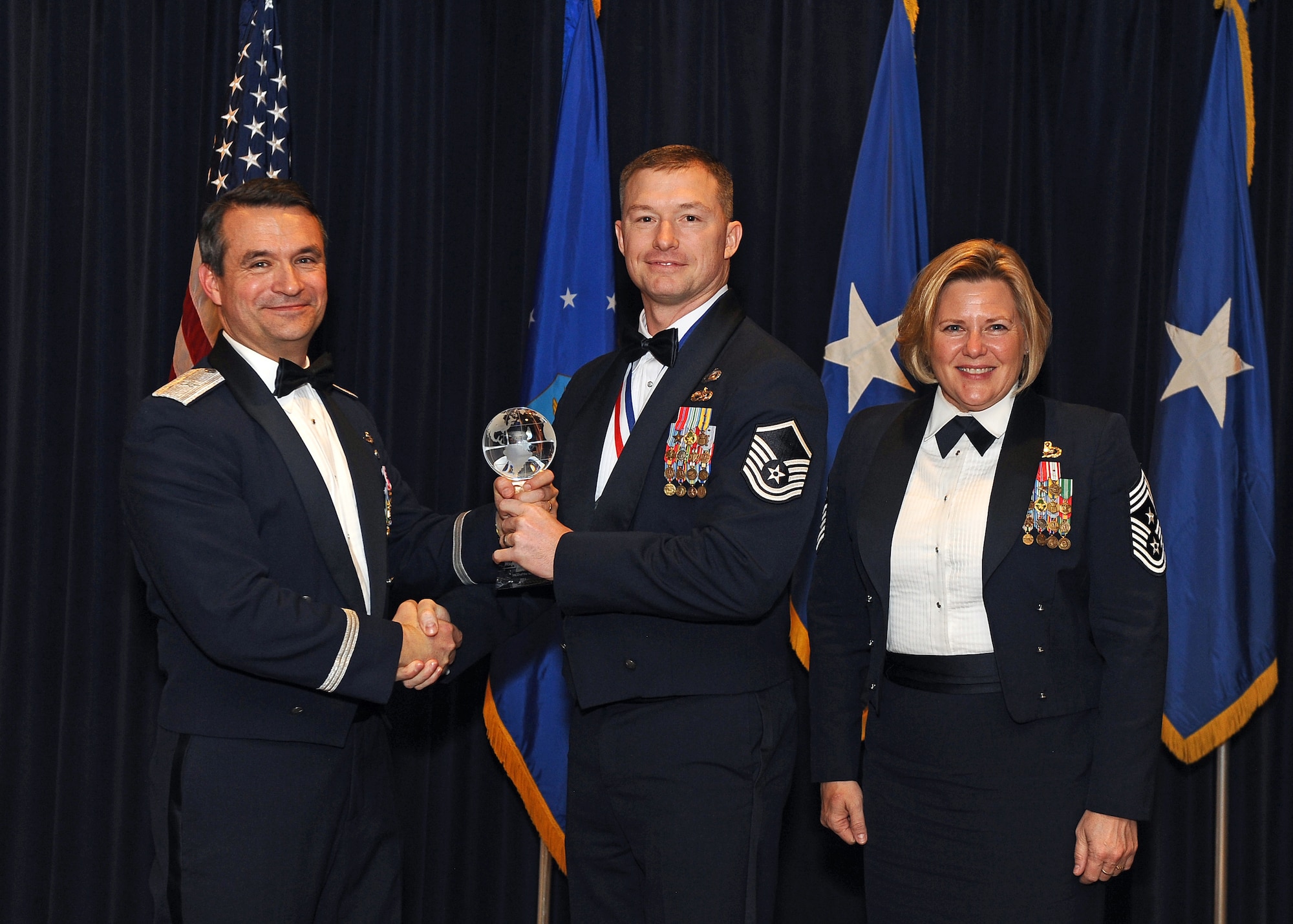 Master Sgt. Dennis Carr, 55th Contracting Squadron, was named Senior NCO of the Year during the 55th Wing Annual Awards Banquet at Offutt Air Force Base's Patriot Club Feb. 3.