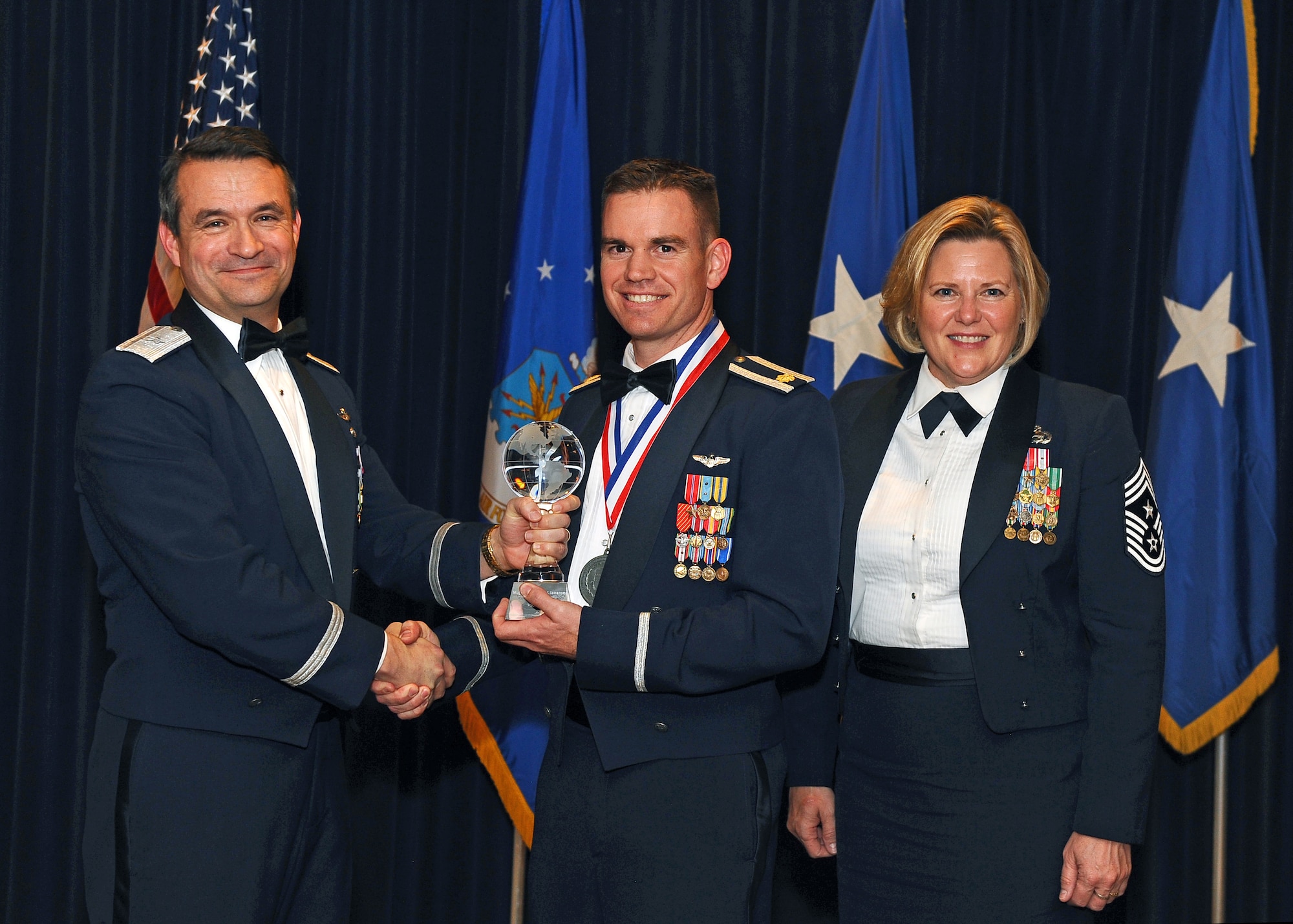 Maj. Christopher Iavarone, 755th Operations Support Squadron, was named Field Grade Officer of the Year during the 55th Wing Annual Awards Banquet at Offutt Air Force Base's Patriot Club Feb. 3.