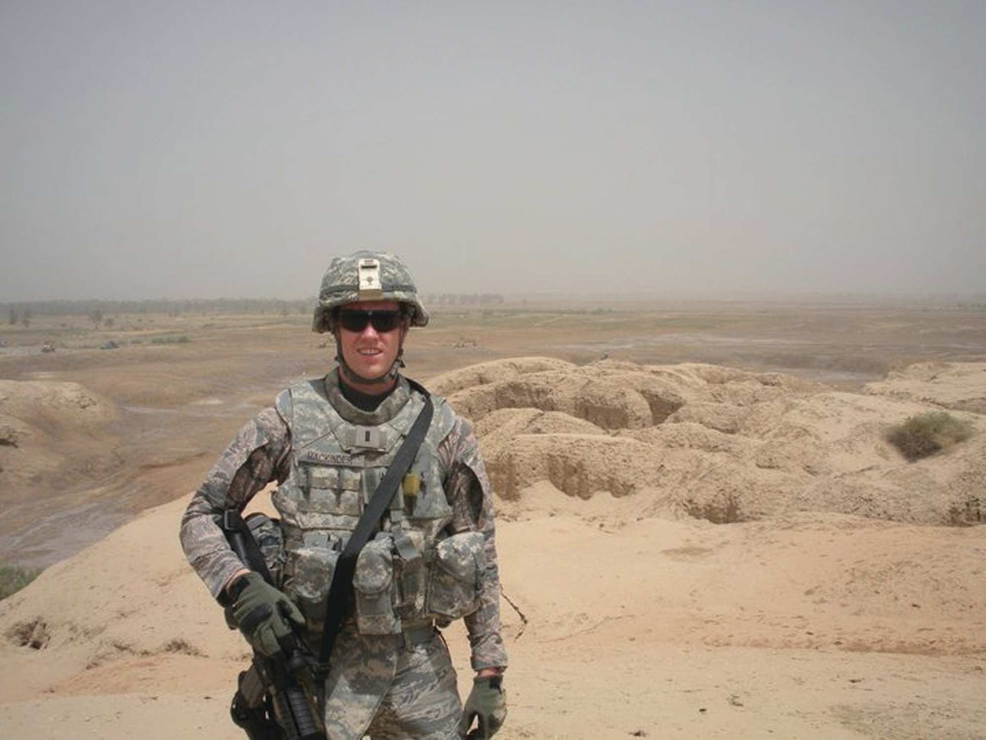 Capt. Steven Mackinder, 65th Mission Support Group executive officer, deployed to Iraq as a civil engineer officer to support the troop drawdown efforts in 2011.