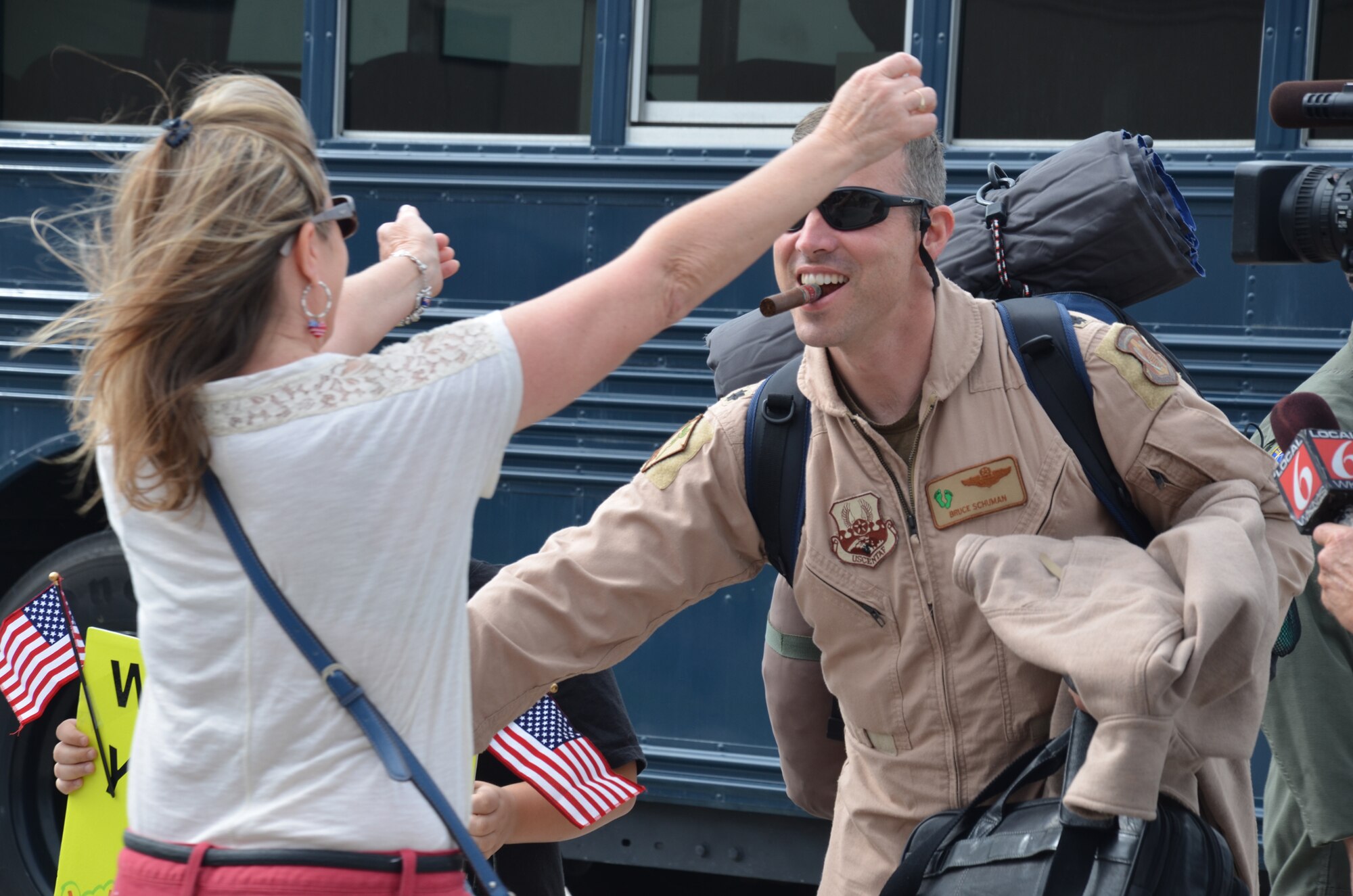Approximately 70 Air Force Reserve combat-search-and-rescue Airmen from the 920th Rescue Wing, Patrick Air Force Base, Fla. returned home to Florida Feb 6 and 7. They were part of a life-saving team that was deployed for the last five months to Afghanistan in support of Operation Enduring Freedom. (U.S. Air Force photo/Capt. Cathleen Snow)