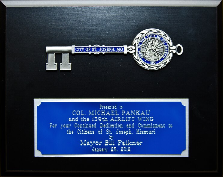 The key to the city of St. Joseph.