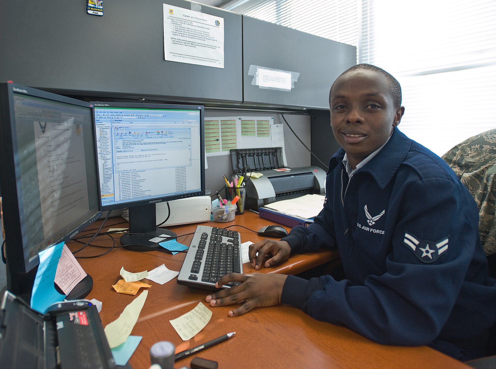 Airman 1st Class Paul Mutwiri, Airman of the Week Feb. 10, 2012. (U.S. Air Force photo by Senior Airman Jacob Morgan