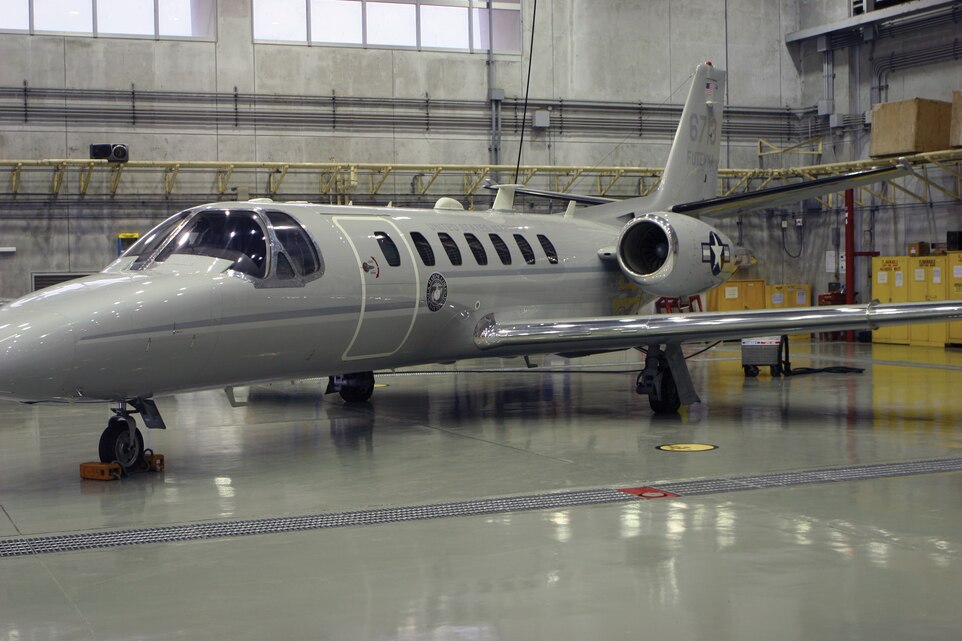 Headquarters and Headquarters Squadron recently surpassed 90,000 mishap-free flight hours earning it an award for safety. Since March 27, 1972, the squadron has not had a single class “A” mishap. H&HS is part of Marine Corps Air Station Futenma, Marine Corps Installations Pacific. H&HS operates the UC-35 aircraft shown above.