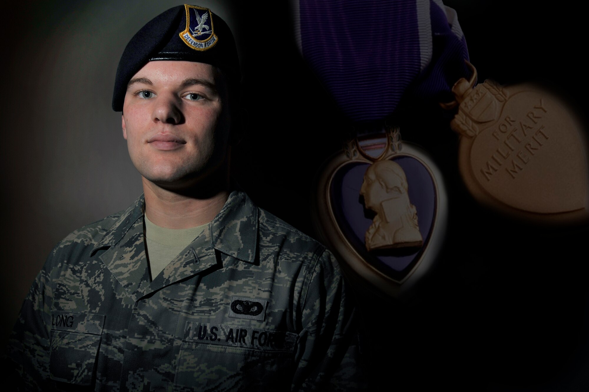 Air force deals purple heart