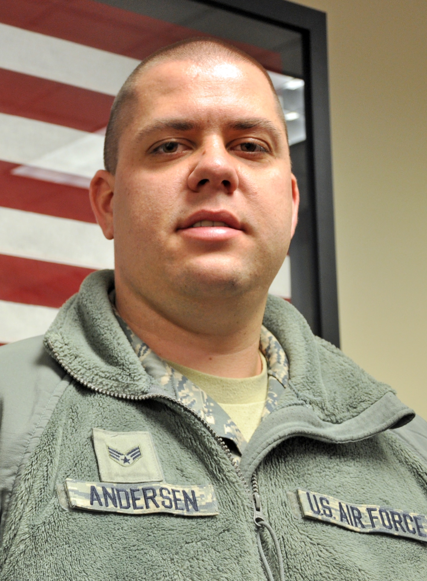 Senior Airman Cade Andersen, fuel systems journeyman in the 419th Maintenance Squadron. (U.S. Air Force photo/Bryan Magaña)