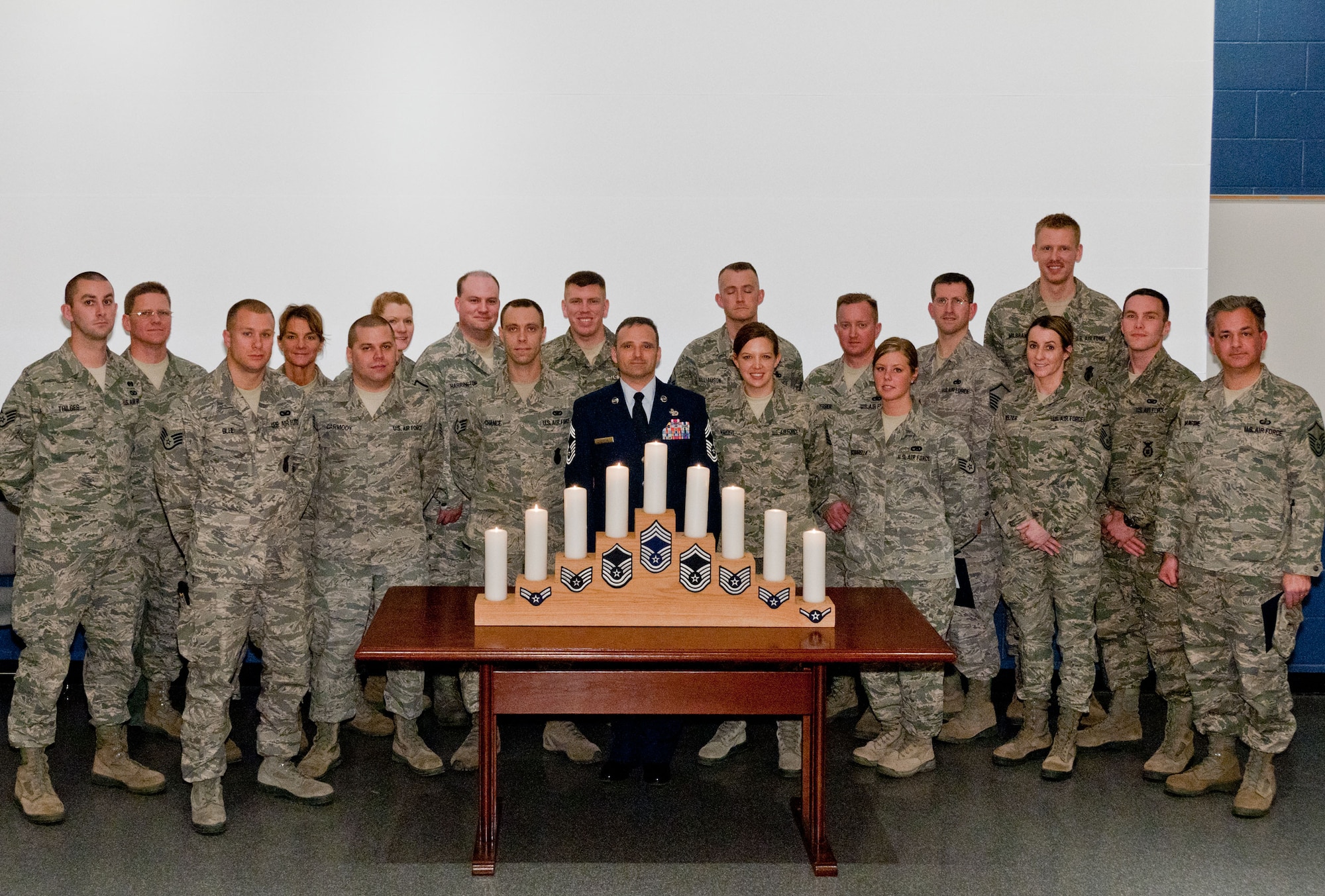 14 Staff Sergeants, 15 Master Sergeants, and one Chief Master Sergeant were recognized during a ceremony at Minneapolis Air Reserve Station, Minn. (Air Force Photo/TSgt. Jim Loehr)