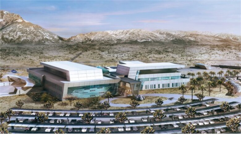 Artist Rendering: Artist rendering of the new Fort Irwin hospital. A solicitation notice for the $270 million project was issued on Dec. 23, 2011, and offorers have until Feb. 14 to submit their proposals.