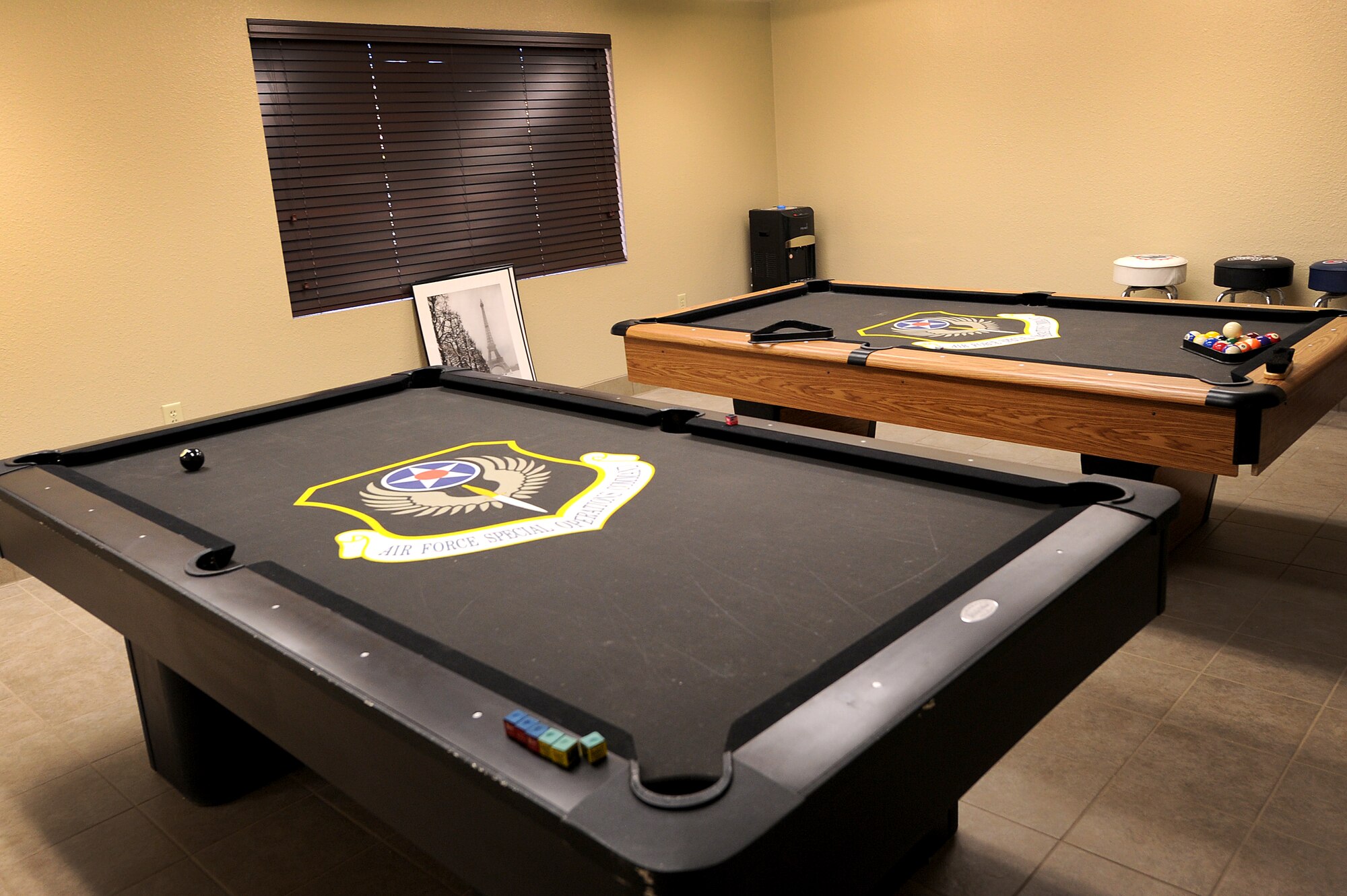 After undergoing renovations, dorms 1156 and 1159 are available to house Airmen at Cannon Air Force Base, N.M., Feb 9, 2012.  In addition to individual room upgrades, common spaces such as kitchens and day rooms recievied new furnishings, appliances, tile and paint.  (U.S. Air Force Photo by Airman 1st Class Xavier Lockley)	