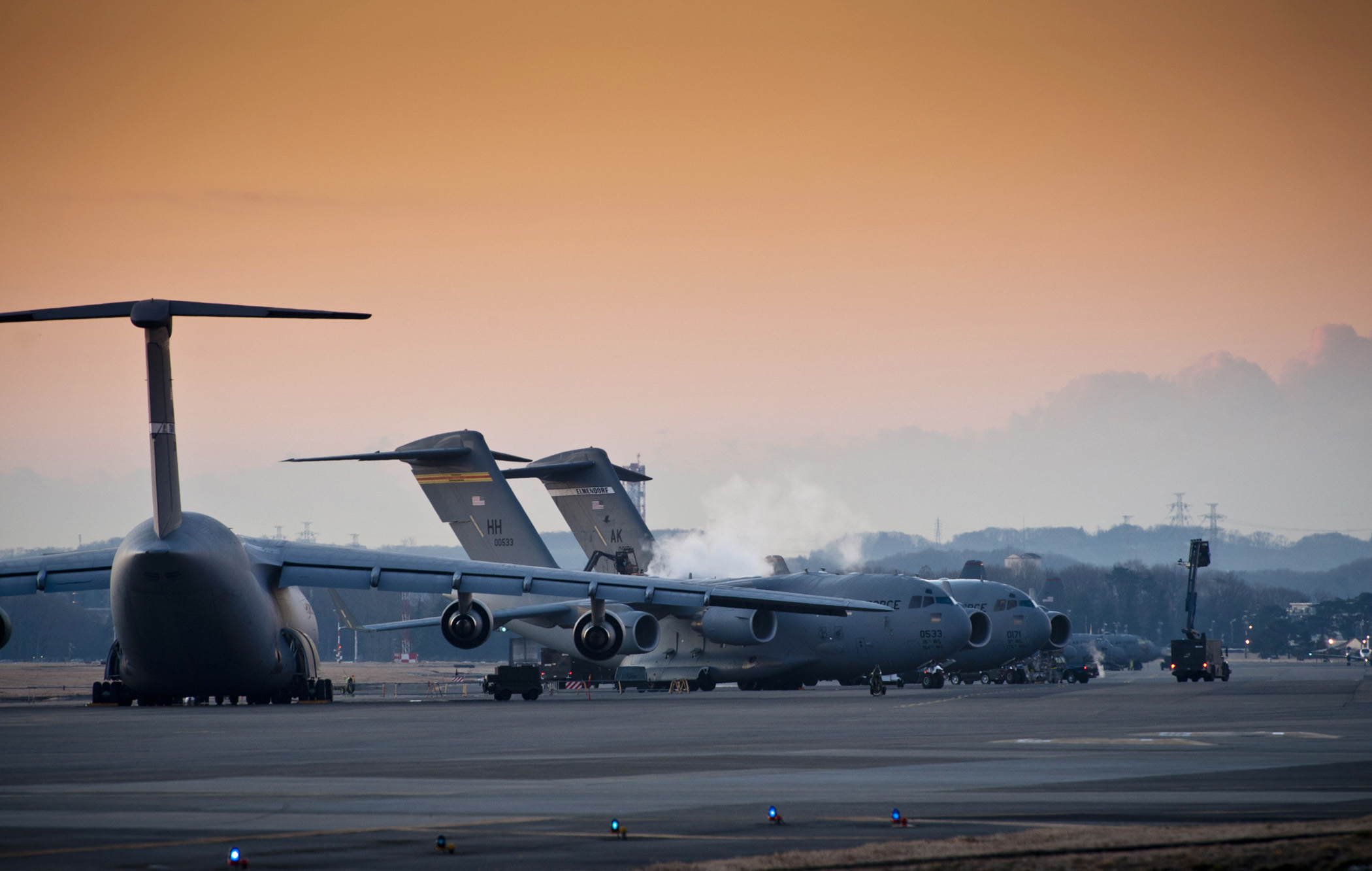 Sunrise over Yokota AB