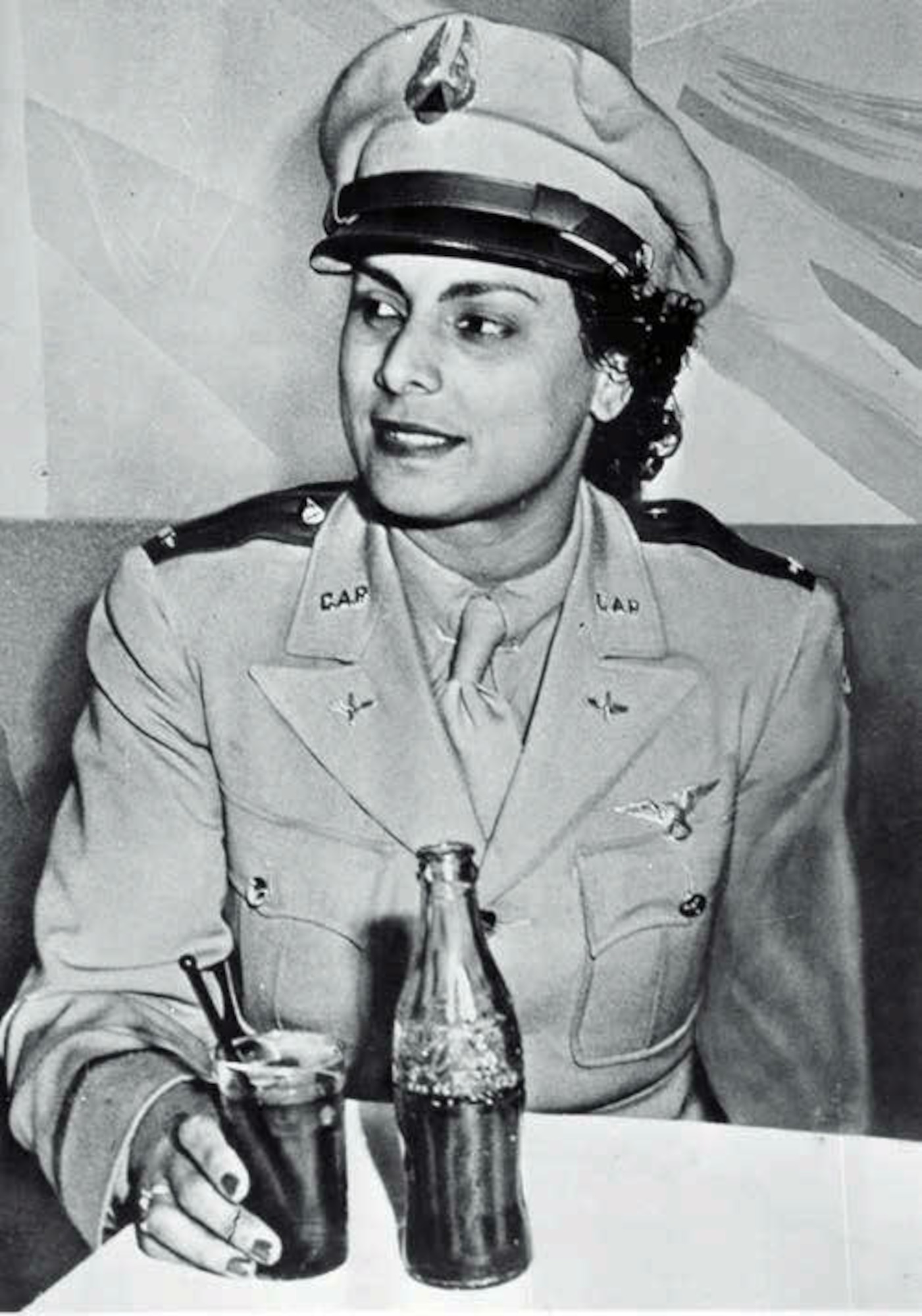 Willa Beatrice Brown is the first Negro woman to receive a commission as a lieutenant in the U.S. Civil Air Patrol. (U.S.National Archives and Records Administration photo)