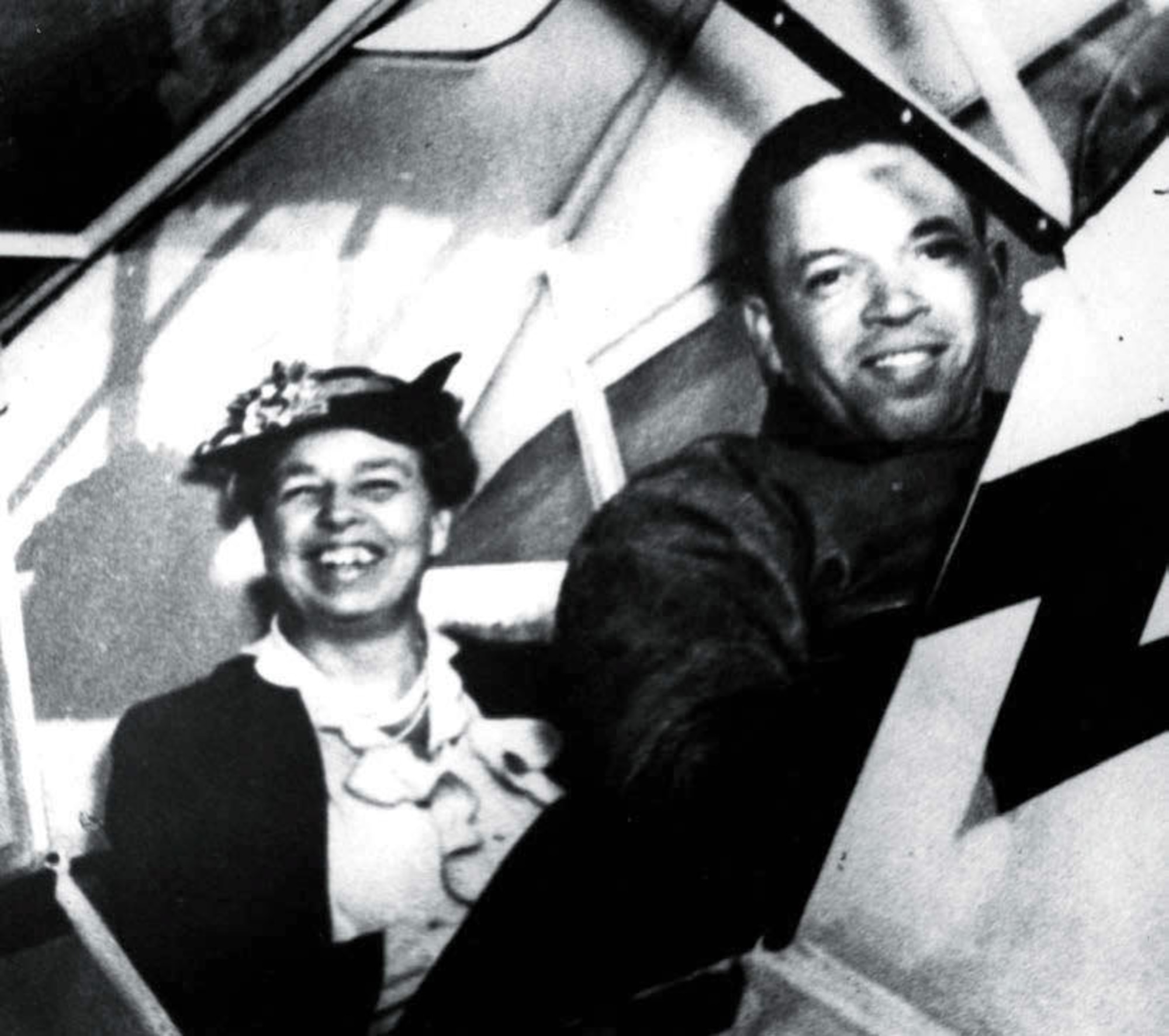 First Lady Eleanor Roosevelt and “Chief” Charles Alfred Anderson, 1941 (Air Force Historical Research Agency photo)