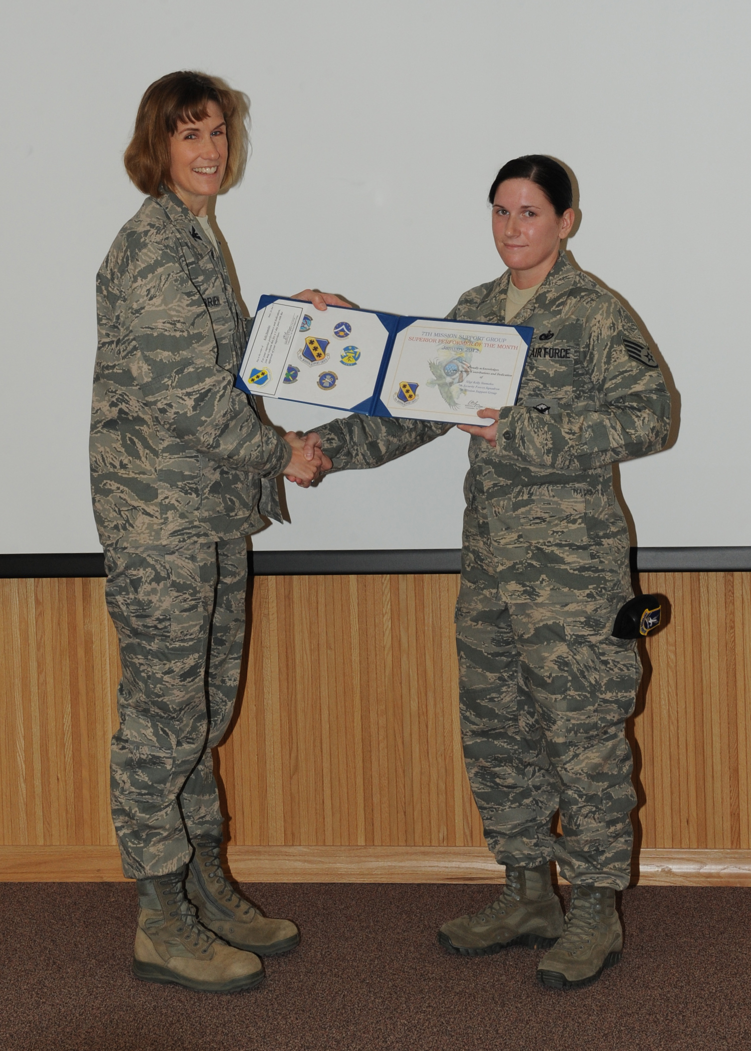 February superior performers honored by leadership > Dyess Air Force