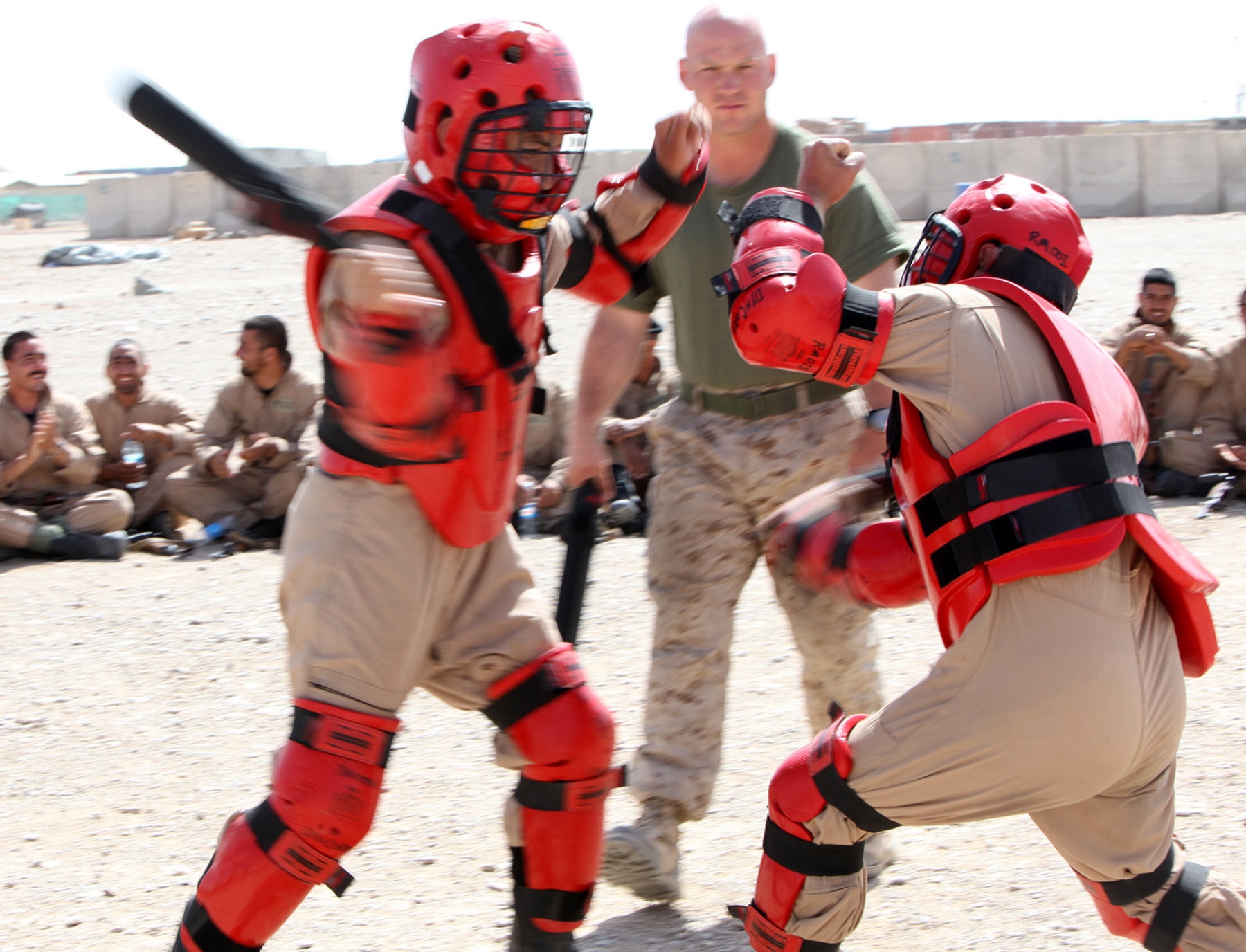 Afghan recruits learn baton techniques for defense, crowd control > II
