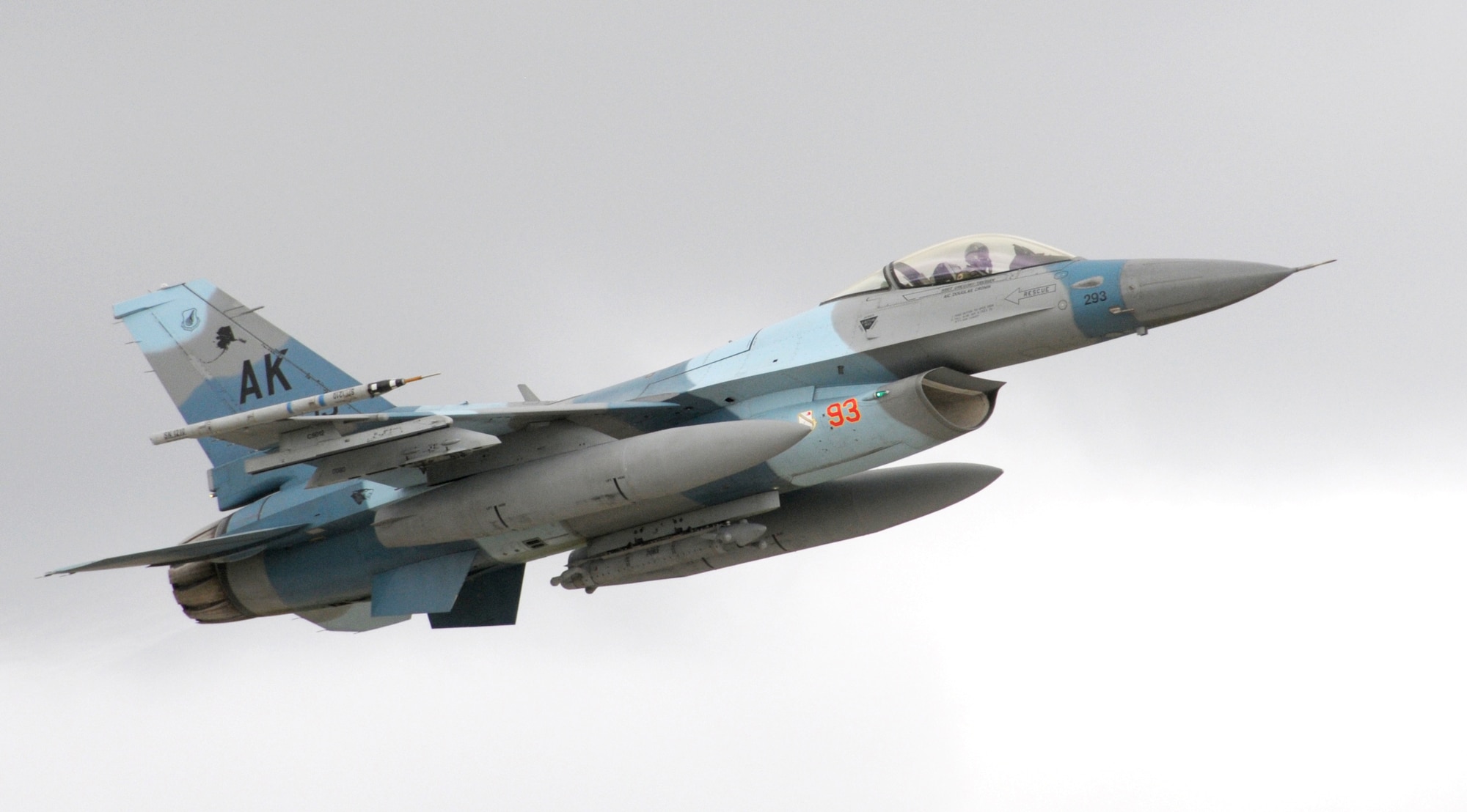 ANDERSEN AIR FORCE BASE,GUAM-An F-16 Fighting Falcon fighter jet from the 18th Aggressor Squadron, Eielson Air Force Base Alaska, takes off during the Cope North 2012 exercise here, Feb. 13. The U.S. Air Force, the Japan Air Self Defense Force and the Royal Australian Air Force began the exercise here Feb. 11. The exercise, which will run through Feb. 24, is the latest in a series of multinational exercises designed to enhance each country's air operations.
(U.S. Air Force photo by Senior Airman Jeffrey Schultze/Released)





