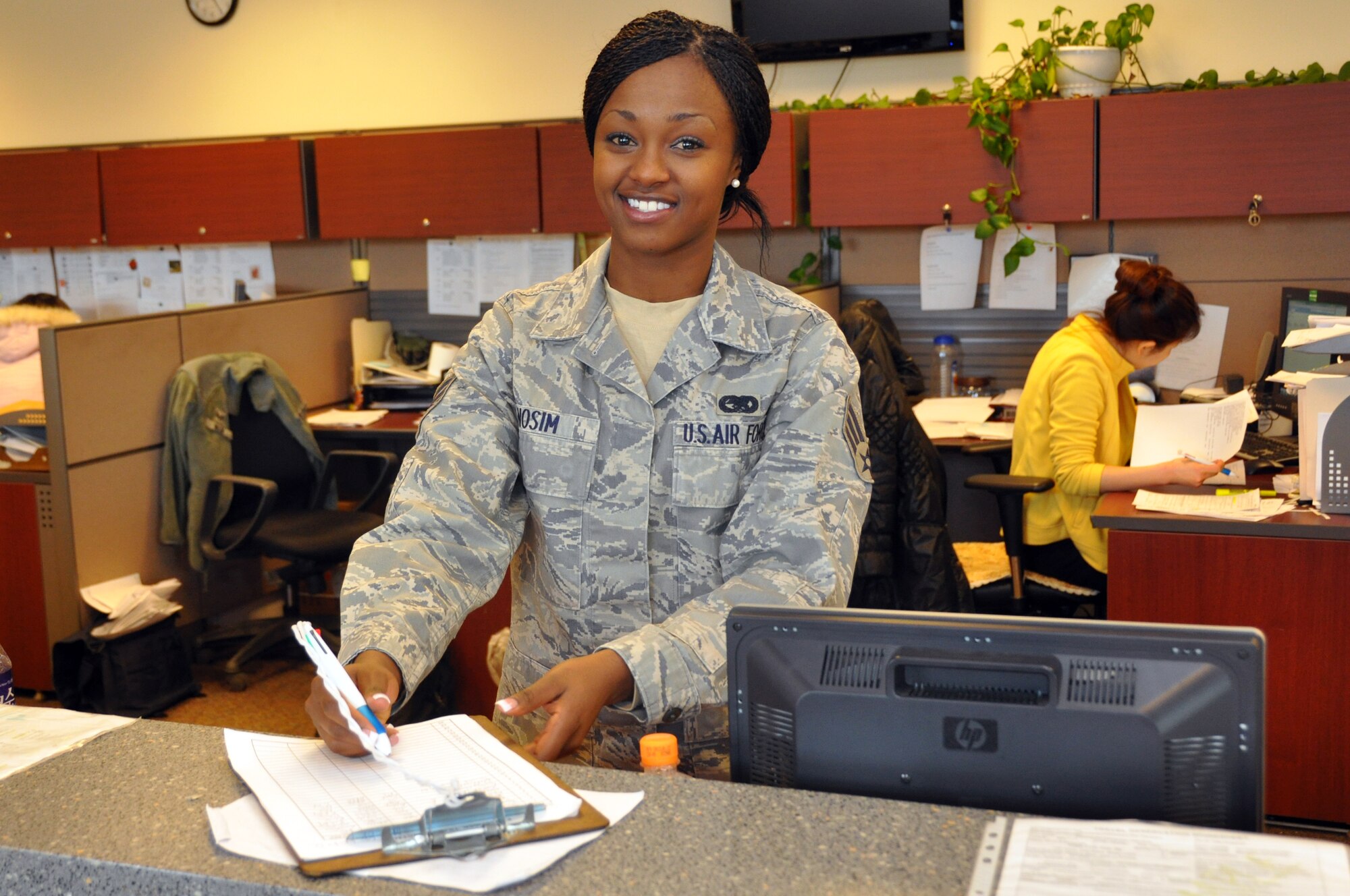 Senior Airman Linette Nosim, 51st Logistics Readiness Squadron. (U.S. Air Force photo/Airman 1st Class Michael Battles)