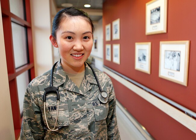 Airman 1st Class ShuJie Yan, an aerospace medical service technician at the Family Health Clinic, is Team Edwards Warrior of the Week for Feb. 17. 