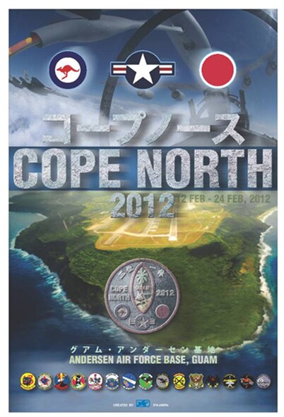 The U.S. Air Force, the Japan Air Self Defense Force and the Royal Australian Air Force began Exercise COPE NORTH 2012 here Feb. 11. The latest in a series of multilateral exercises, COPE NORTH provides a quality training venue to develop multinational interoperability and coalition procedures in humanitarian assistance and disaster relief, air power missions and airborne command and control. The exercise, which will run through Feb. 24, also serves as a reminder of the three nations are commitment to preserving peace in the Pacific Region. (Courtesy photo)