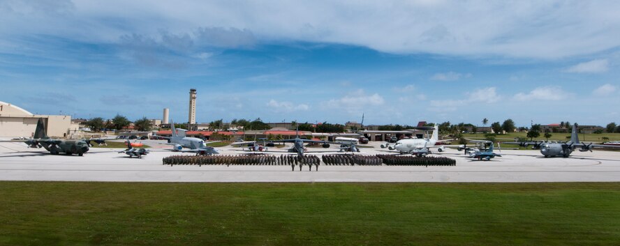 Exercise COPE NORTH 2012, a three-week exercise between the U.S. Air Force, the Japan Air Self Defense Force and the Royal Australian Air Force, began Feb. 11 here bringing more than 1,000 servicemembers to the island. The exercise, which will run through Feb. 24, is designed to enhance air operations and serve as a reminder of the three nations are commitment to preserving peace in the Pacific area of responsibility.(U.S. Air Force illustration by Senior Airman Carlin Leslie/RELEASED)