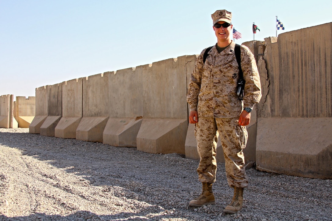 Capt. Elizabeth Hagner, the officer in charge of the Female Engagement Team, Regional Command Southwest, who is deployed to Helmand province, Afghanistan, volunteers her time to participate in the Relay for Life with her family every spring. This year, Hagner, of Freeland, Md., was deployed during her hometowns Relay for Life event. Hagner took it upon herself to help raise money for the cause, which donates funds to fight and research cancer, and to use video chat with her family over the computer during the event, June 17. 