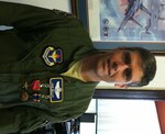 Lt. Col. John Melloy, 12th Flying Training Wing Inspector General, was presented the Air Medal and Bronze Start Feb. 4, 2012 for meritorious achievement during a recent deployment as the Commander of the 321st Air Expeditionary Advisory Squadron in Baghdad, Iraq.  While deployed, Mellow commanded the King Air 350 and C-130E advisory squadron, executing more than thirteen hundred combat sorties, through thirty-five hundred mishap-free flight hours, overcoming the constant threat of surface to air attacks and further the United States' goal of a stable Iraq.  (Courtesy Photo)
