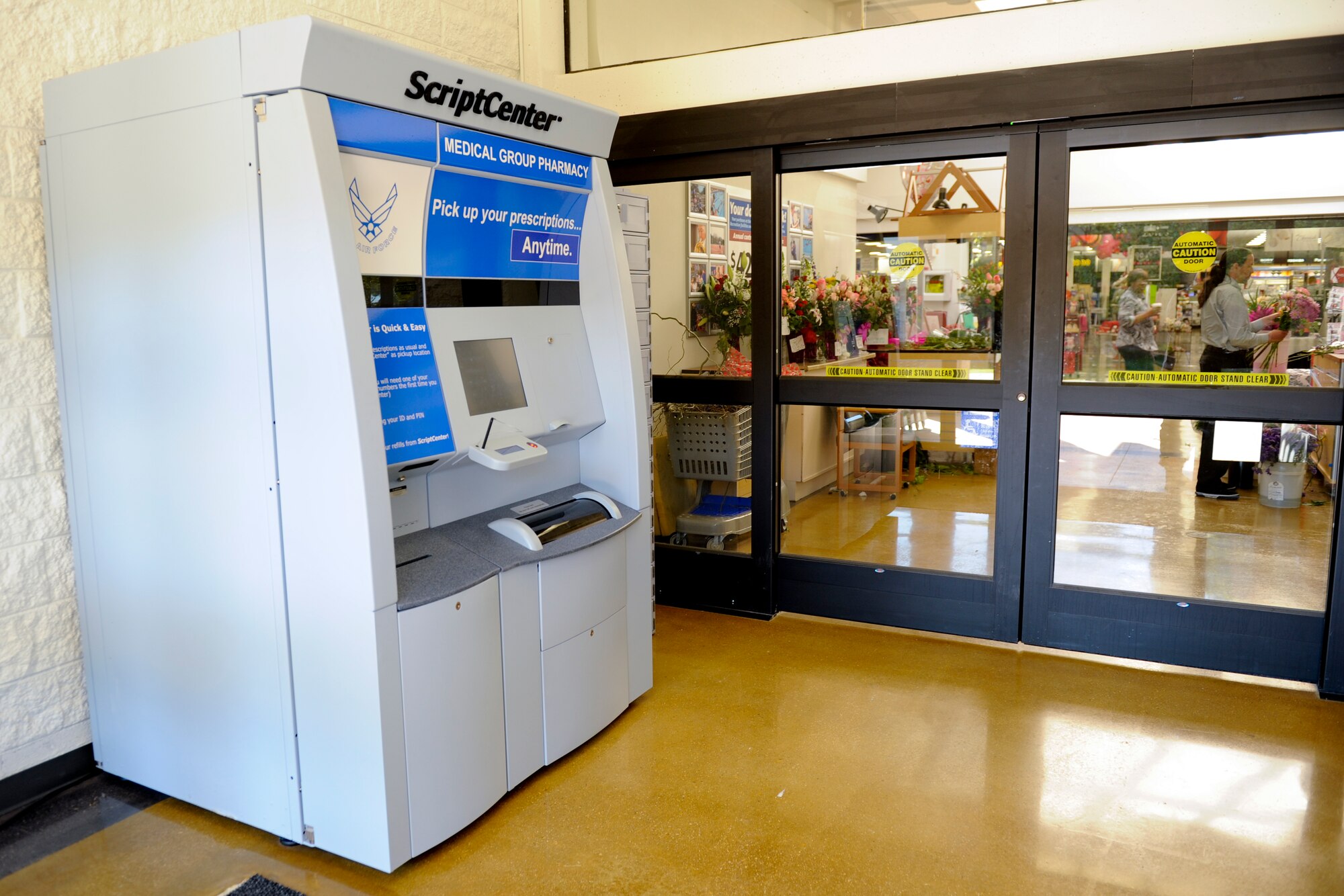 VANDENBERG AIR FORCE BASE, Calif. – The 30th Medical Group and Col. Nina Armagno, 30th Space Wing commander, are scheduled to officially introduce a new machine called the ScriptCenter during a ribbon cutting ceremony at the Base Exchange at 10 a.m. The ScriptCenter is an automated system similar to a typical vending machine by design, but is used by patrons to bypass going to the base’s pharmacy for prescription refills. (U.S. Air Force photo/ Staff Sgt. Levi Riendeau)

