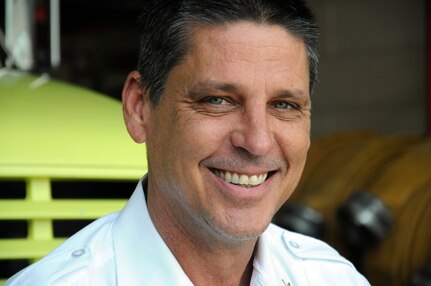 Fire Station District Chief William Belida has been a firefighter since 1983. Belida is a member of the 628th Civil Engineering Squadron/Civil Engineer Fire Department at Joint Base Charleston - Weapons Station. (U.S. Navy photo/Petty Officer 1st Class Jennifer Hudson)