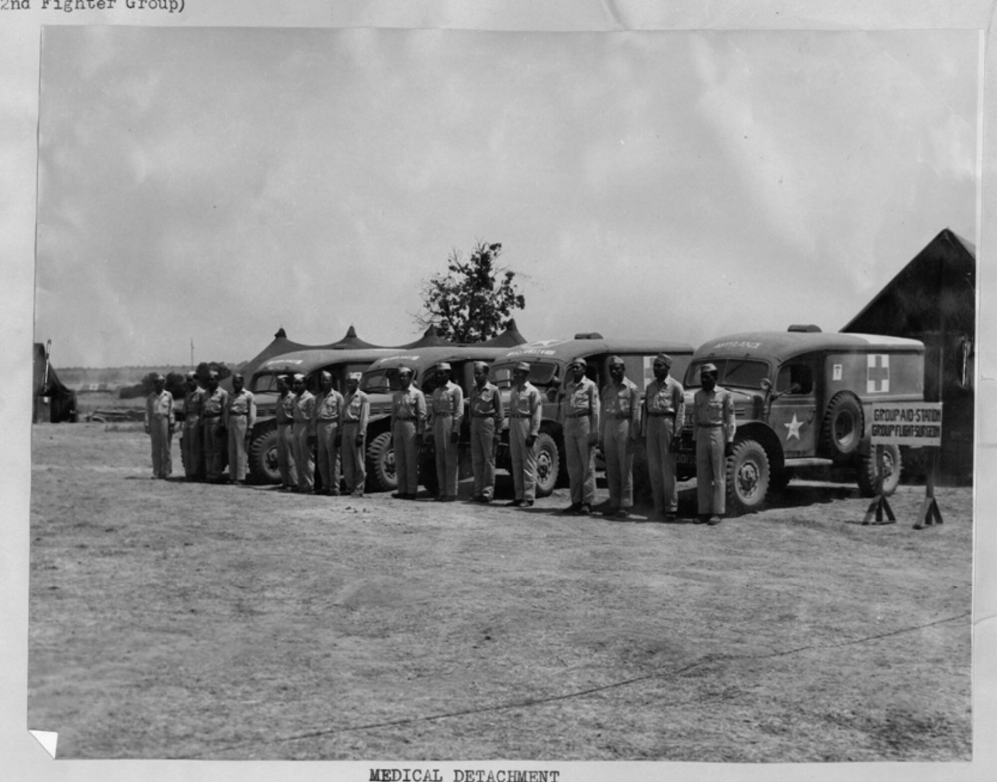 The 332nd Fighter Group Medical Detachment in 1944.