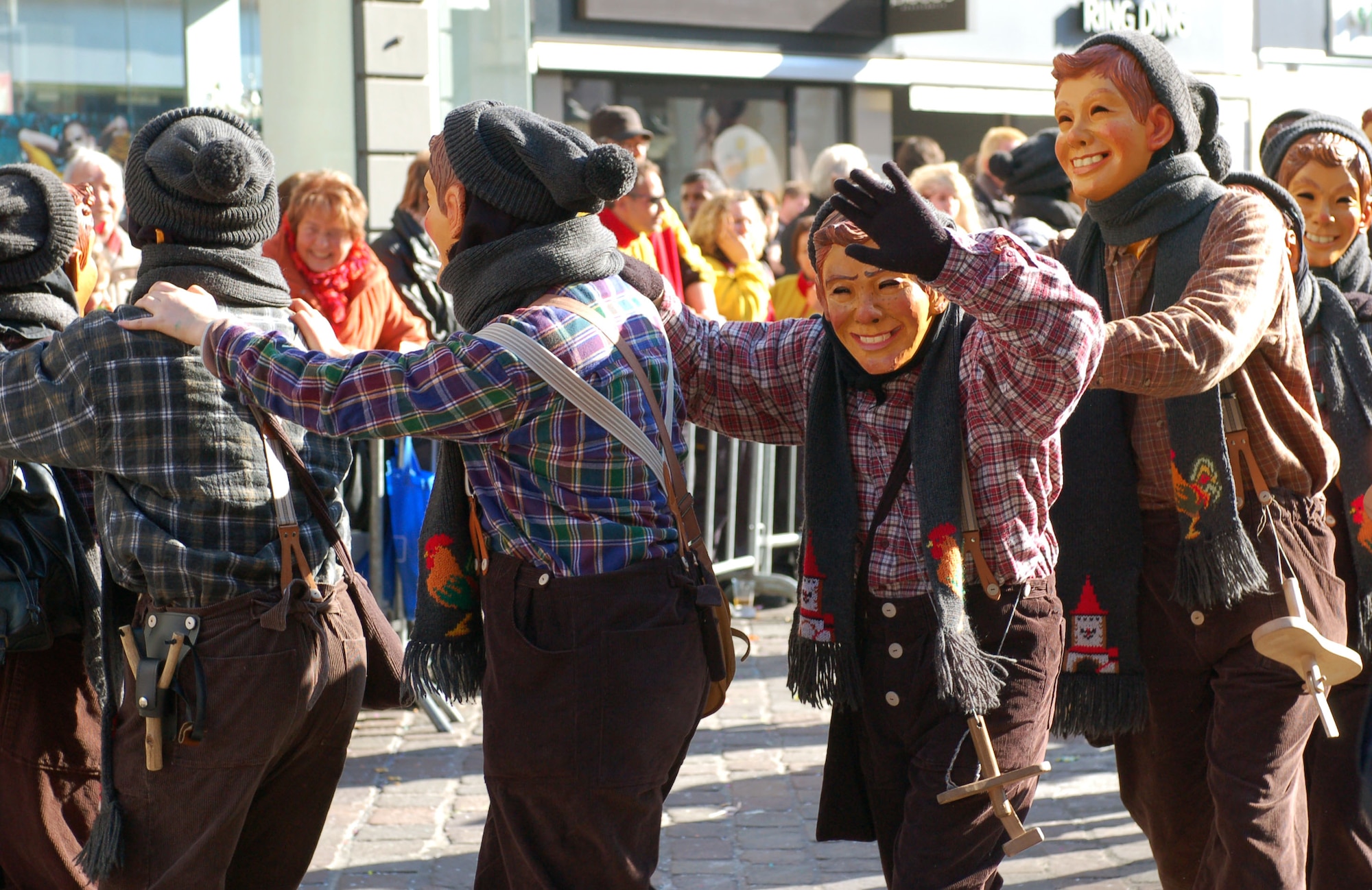 SPANGDAHLEM, Germany — The “Country Boys from South Germany” were special guests at the 2011 Fasching parade in Trier. The group wore hand-carved wooden masks, which are traditional for the southern part of the country. Many local communities will host Fasching parades Feb. 16 until Ash Wednesday, Feb. 22, with most of them taking place Feb. 19 or Feb. 20, which is “Rose Monday.” For these parades, everyone is advised to bring bags to collect sweets the “Fasching fools” hand out or throw into the crowd. Although it is not a must, some people dress up to view a parade. Music and entertainment typically follows. (Courtesy photo/Released)