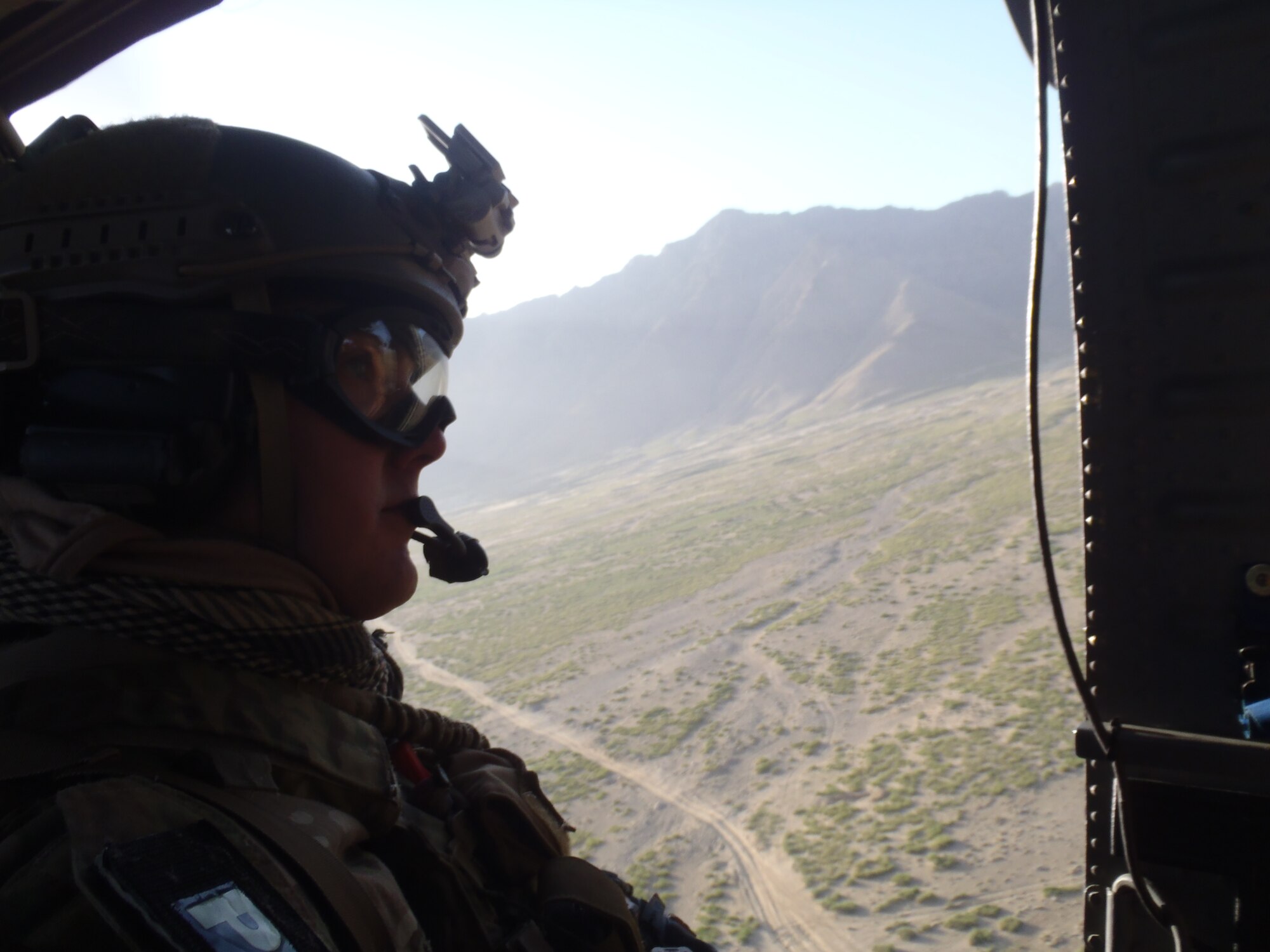 Senior Airman Nicholas Robillard, a 31st Rescue Squadron pararescueman who was stationed in Afghanistan in 2011. Robillard was awarded a Purple Heart for his actions during a mission August 19, 2011. (Courtesy photo/Released)