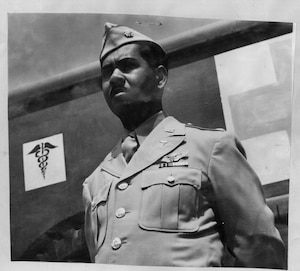 Maj. (Dr.) Vance H. Marchbanks Jr. in Italy, 1944.