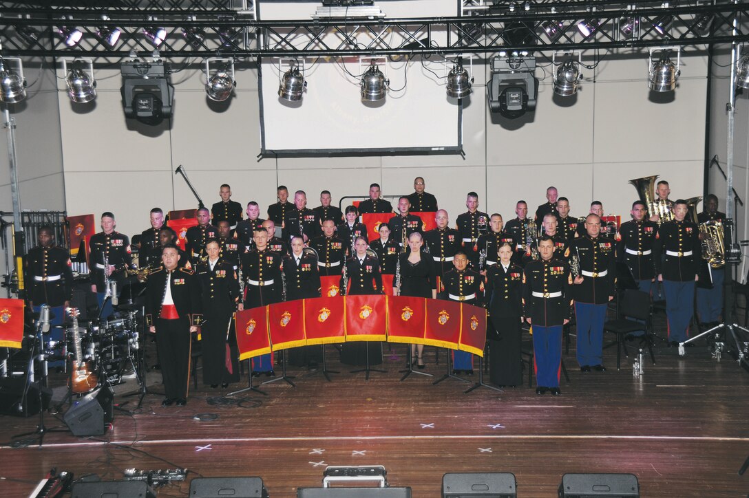 The Albany Marine Band performs its final concert at the Albany Municipal Auditorium in Albany, Ga., Tuesday. The band will be deactivated Feb. 24.