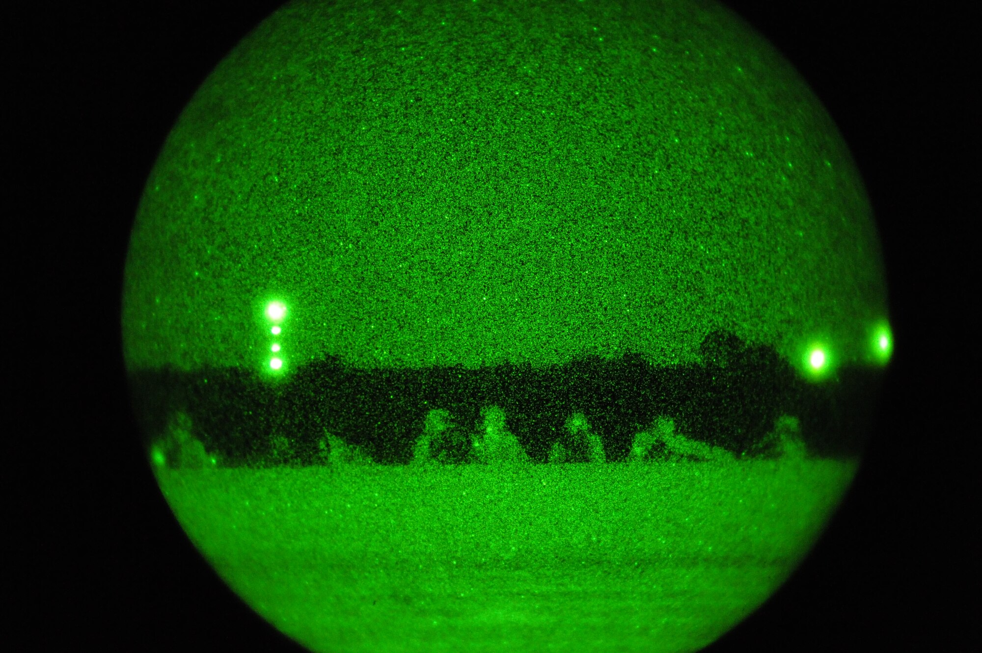 U.S. Air Force Airmen with the 18th Air Support Operations Group and soldiers with the U.S. Army’s 82d Airborne Division, participate in Joint Operations Access Exercise 12-01, at Fort Bragg, N.C., Feb. 12, 2012. Airmen with the 18th ASOG helped integrate air power into the airborne division’s scheme of ground maneuvers and airborne capabilities. (U.S. Air Force Staff Sgt. Stephanie Mancha/Released)