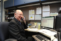 Al Machts, Air Education and Training Command engine manager, celebrates 50 years of civil service at Joint Base San Antonio-Randolph, Feb. 23. The photo was taken Feb. 13. 
(U.S. Air Force photo/Richard McFadden)
