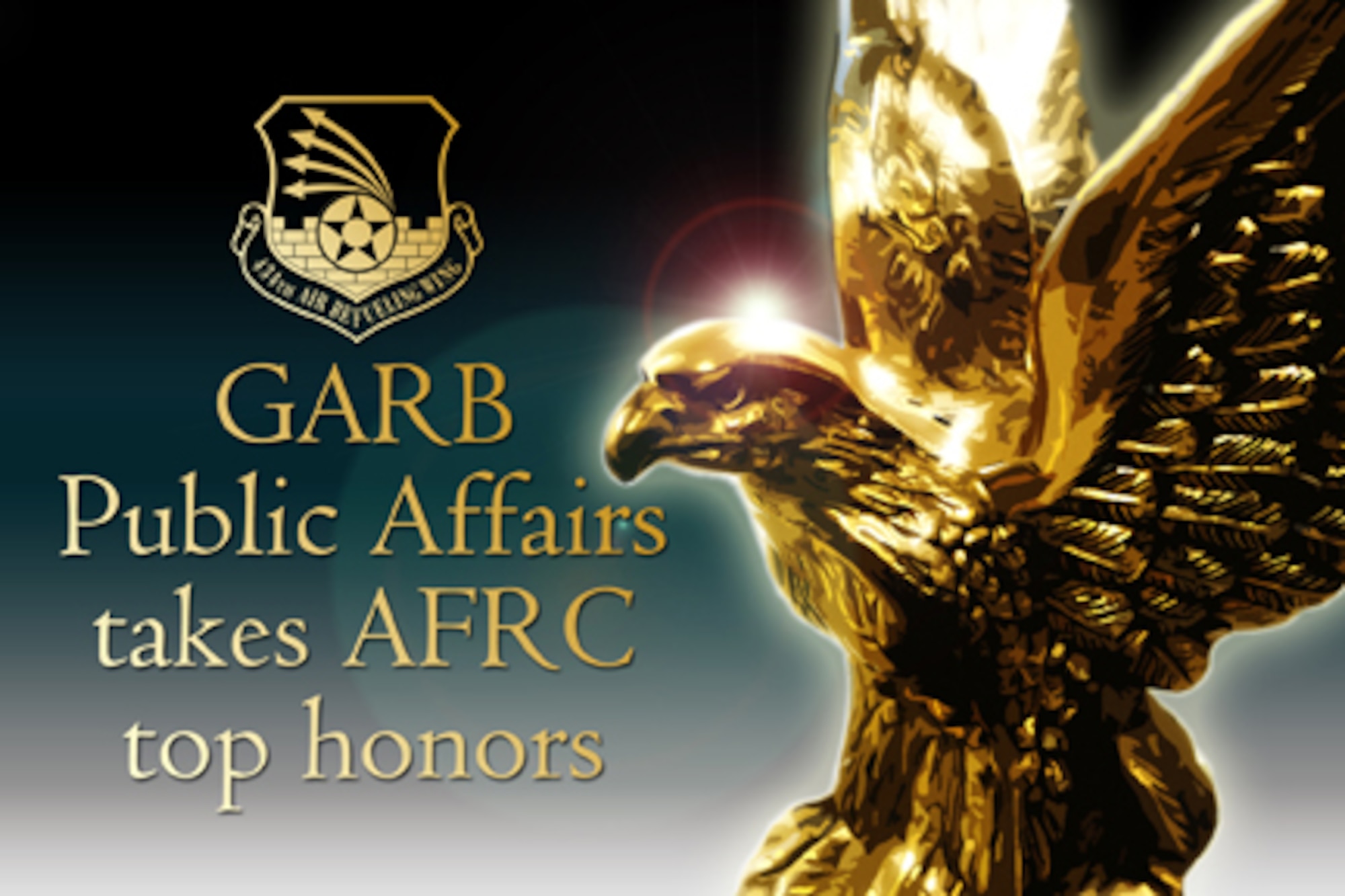 GRISSOM AIR RESERVE BASE, Ind., --  The Grissom ARB Public Affairs office was selected for two of the top honors in the 2011 Air Force Reserve Command Public Affairs Awards for Communication Excellence. (U.S. Air Force graphic/Sra Damon Kasberg)



